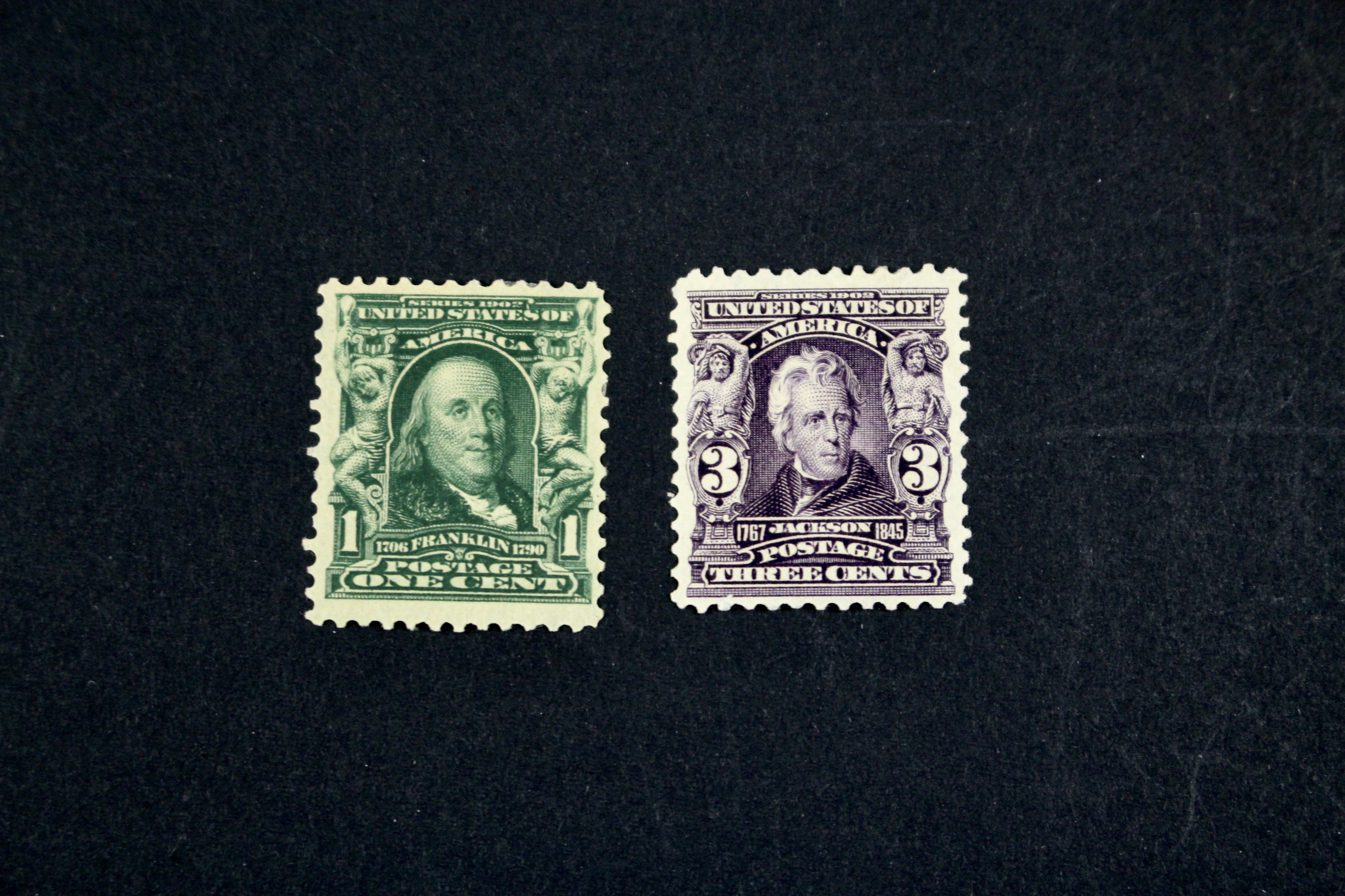 Eight Different MH Regular Issue U.S. Postage Stamps, 1902-1903