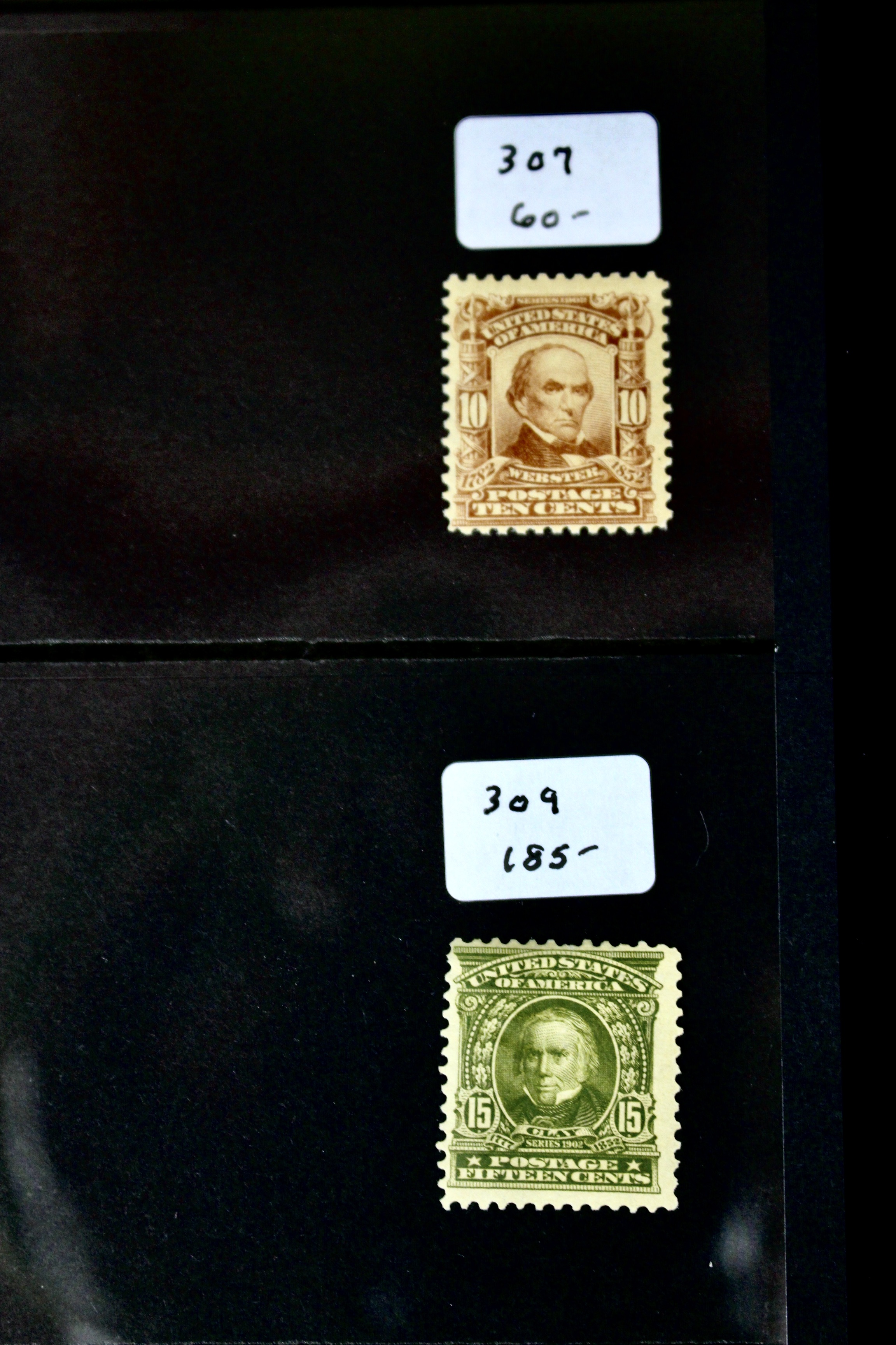 Eight Different MH Regular Issue U.S. Postage Stamps, 1902-1903