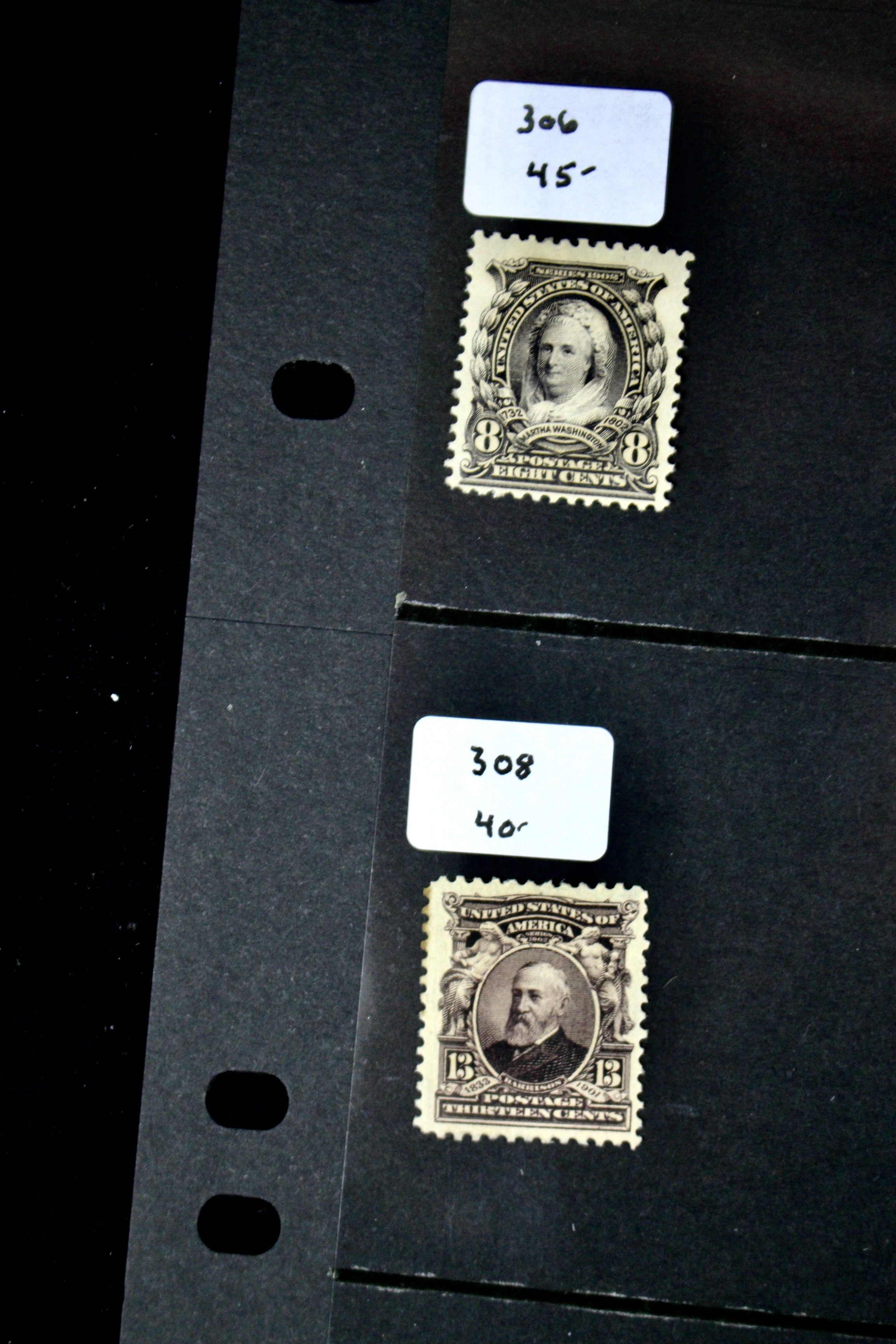 Eight Different MH Regular Issue U.S. Postage Stamps, 1902-1903