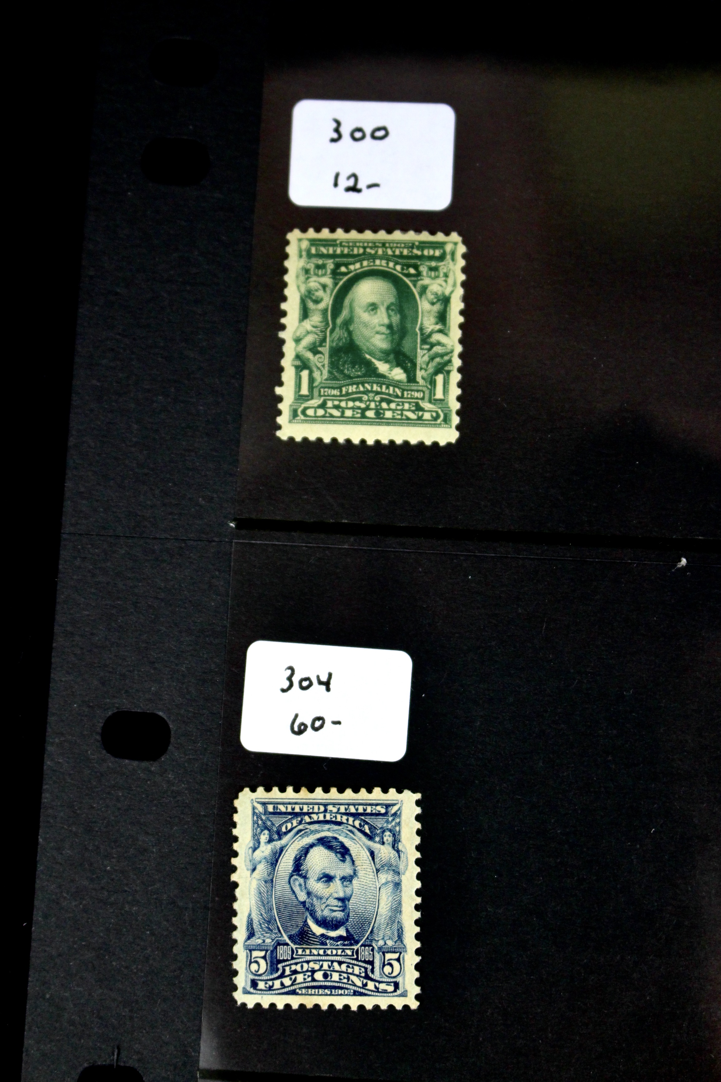 Eight Different MH Regular Issue U.S. Postage Stamps, 1902-1903