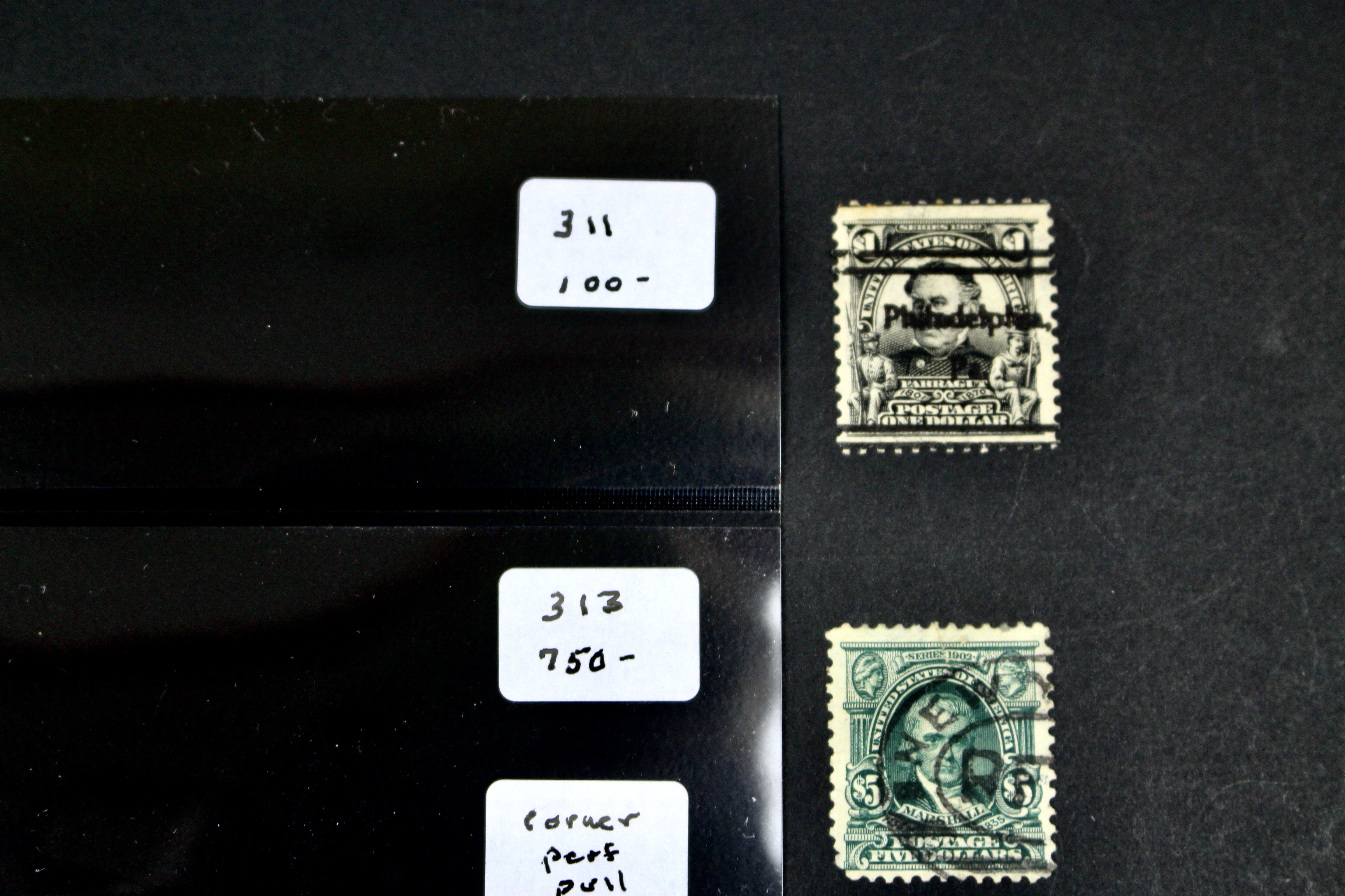 Four High Value U.S. Postage Stamps, 1902 to 1903