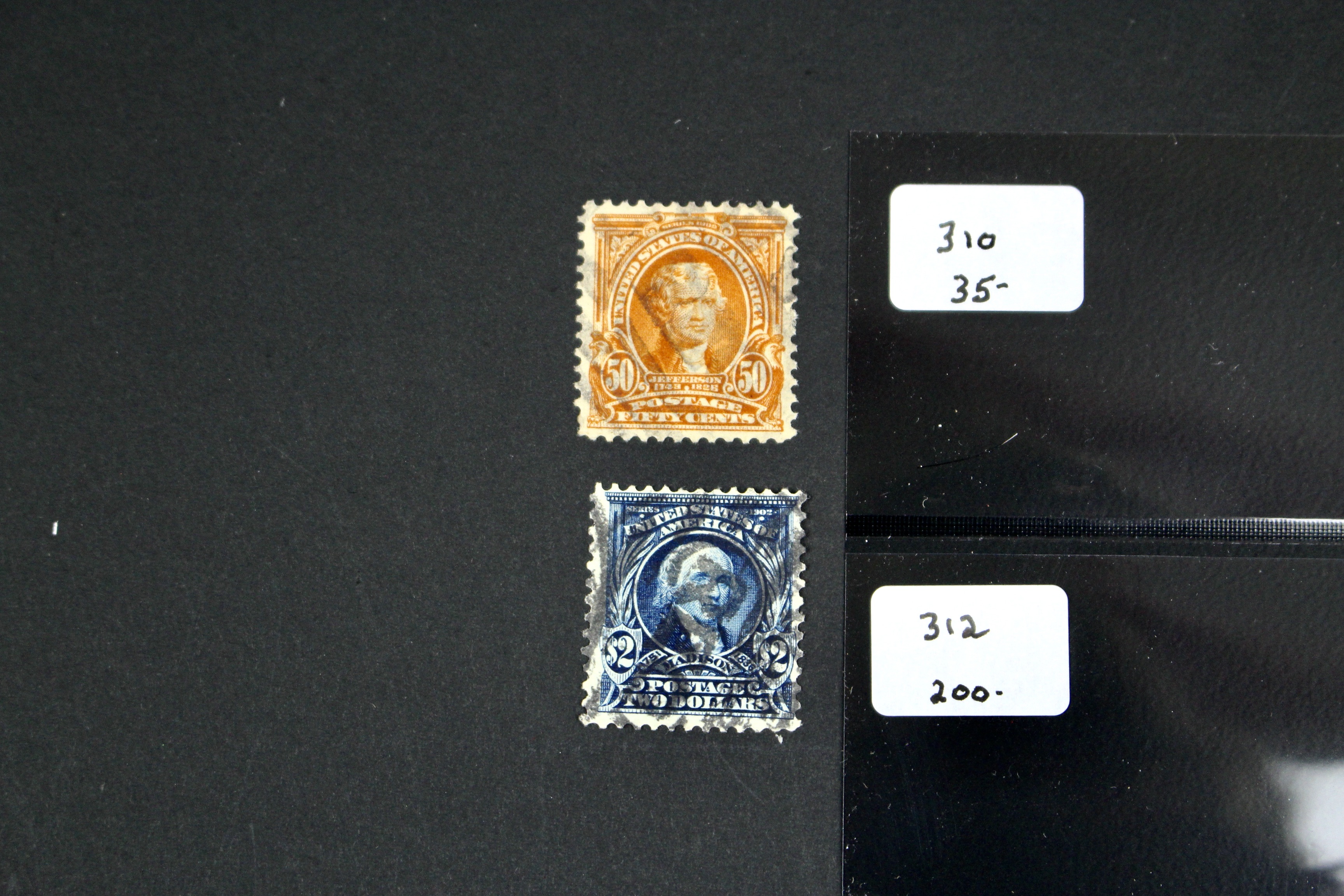 Four High Value U.S. Postage Stamps, 1902 to 1903