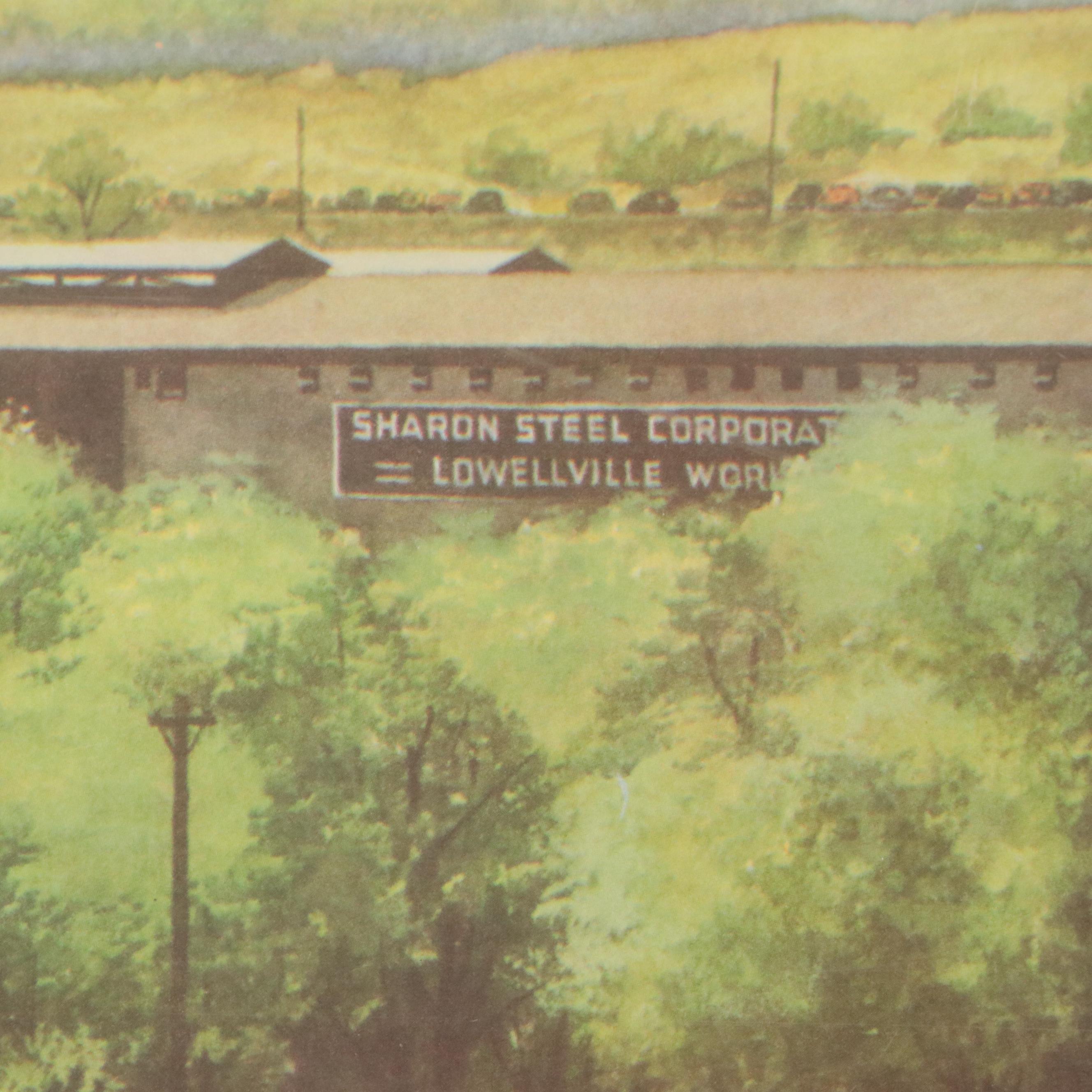 Offset Lithograph of Howard Fogg Painting for New York Central RR, Circa 1960