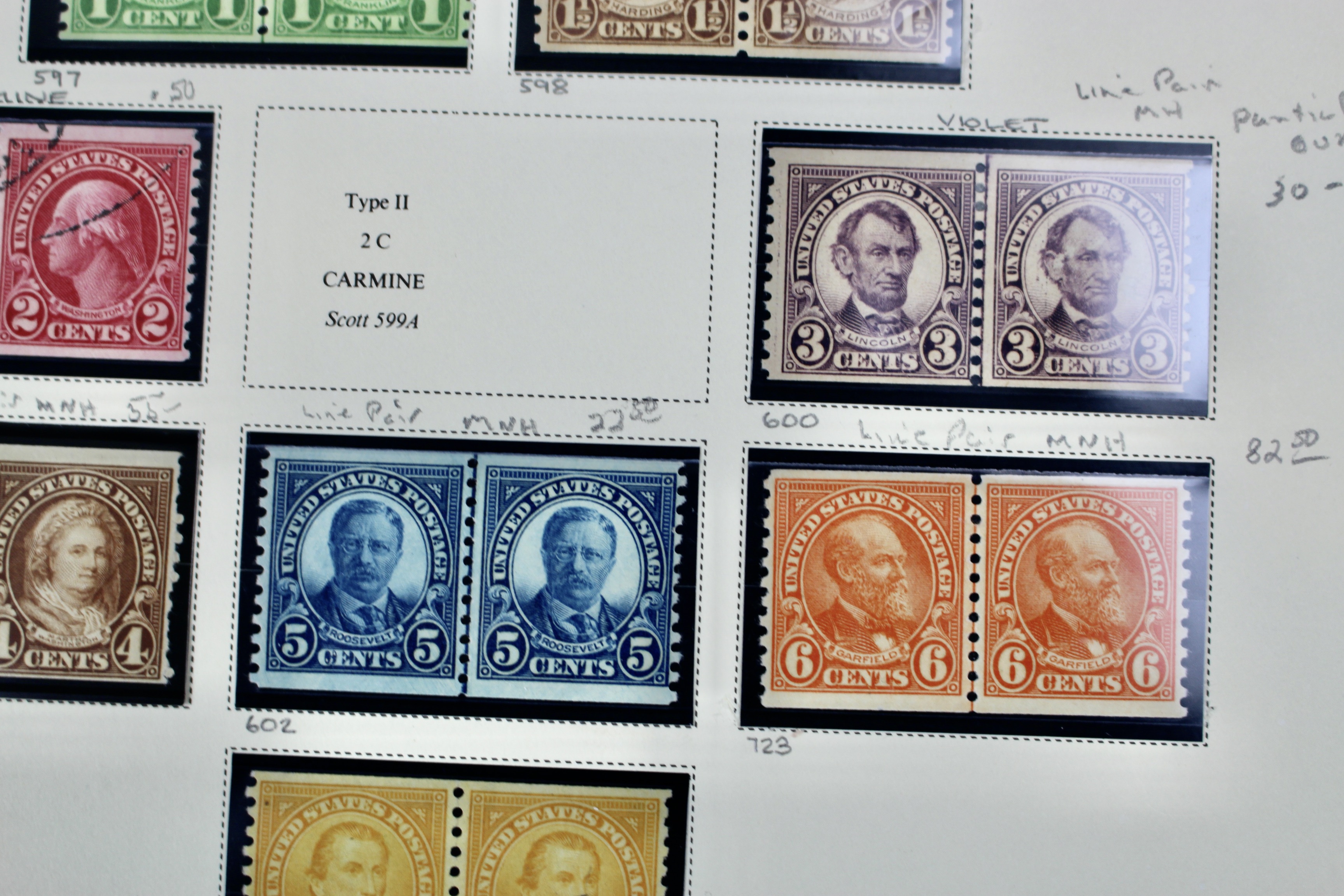 U.S. Coil Postage Stamp Collection, 1916 to 1932