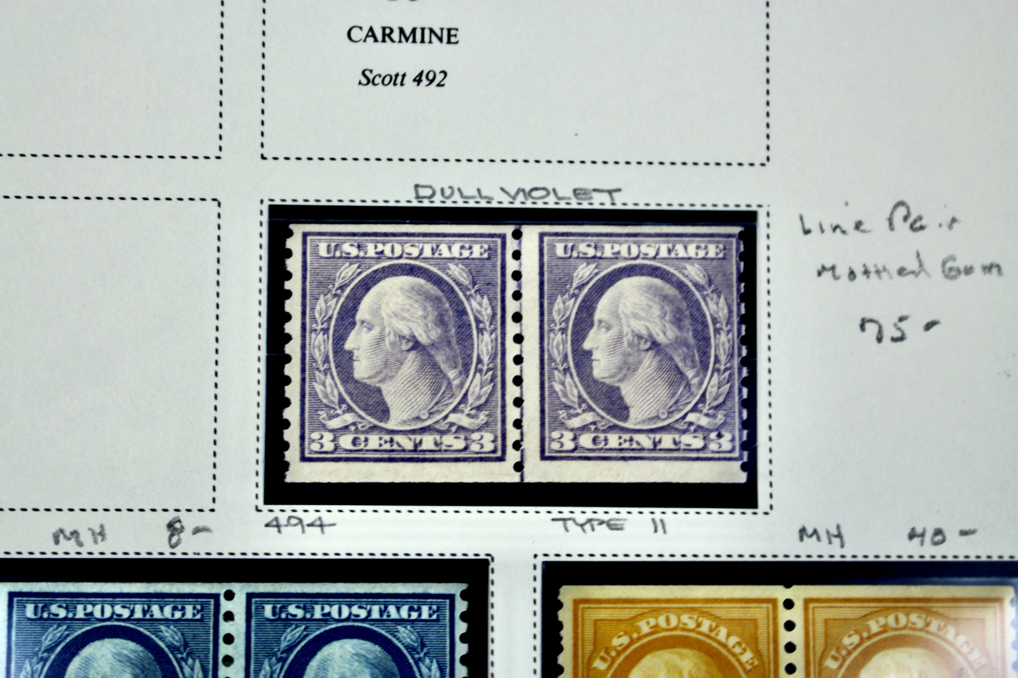 U.S. Coil Postage Stamp Collection, 1916 to 1932