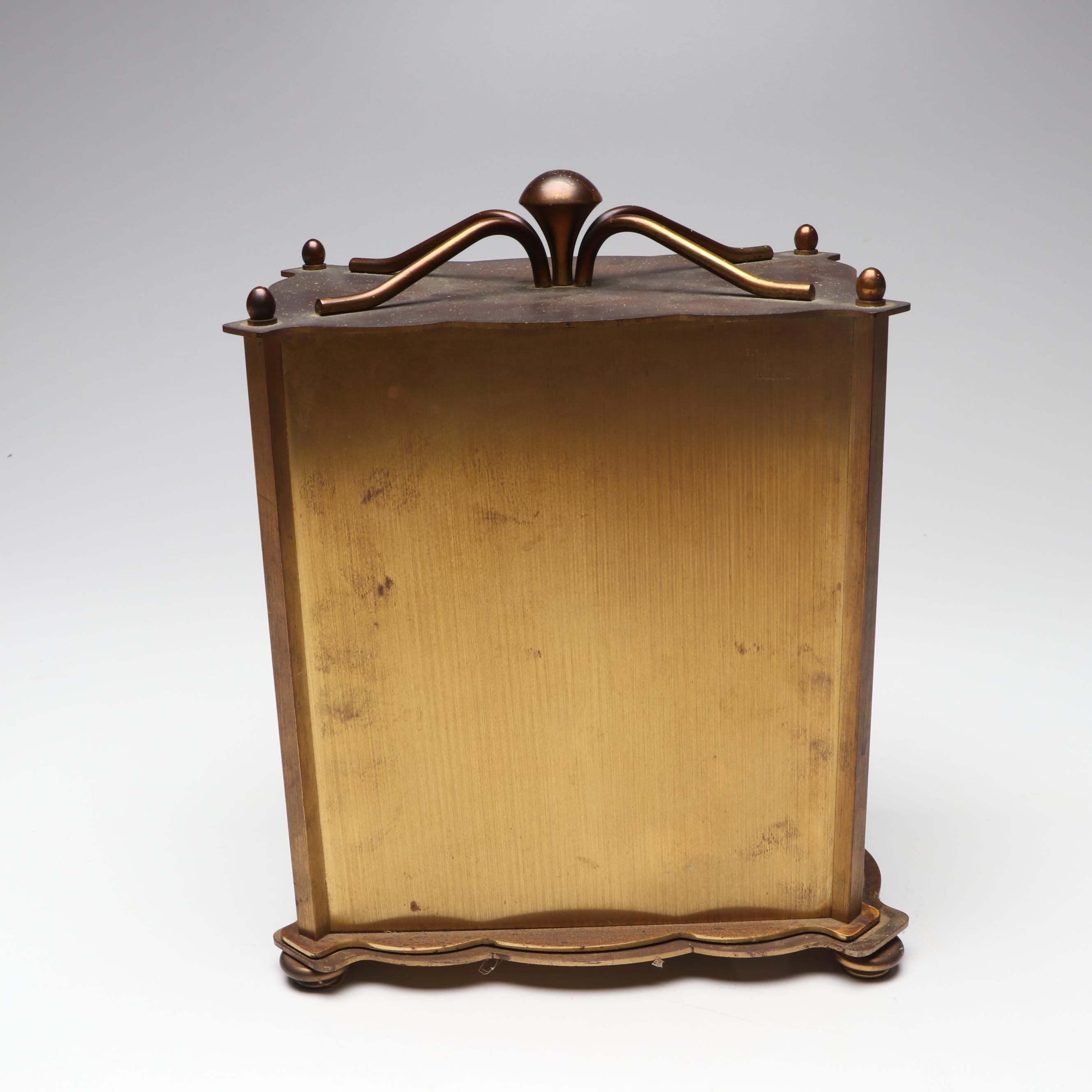 German Euramca Anniversary Clock, Bronze and Marble Pen Holder, More