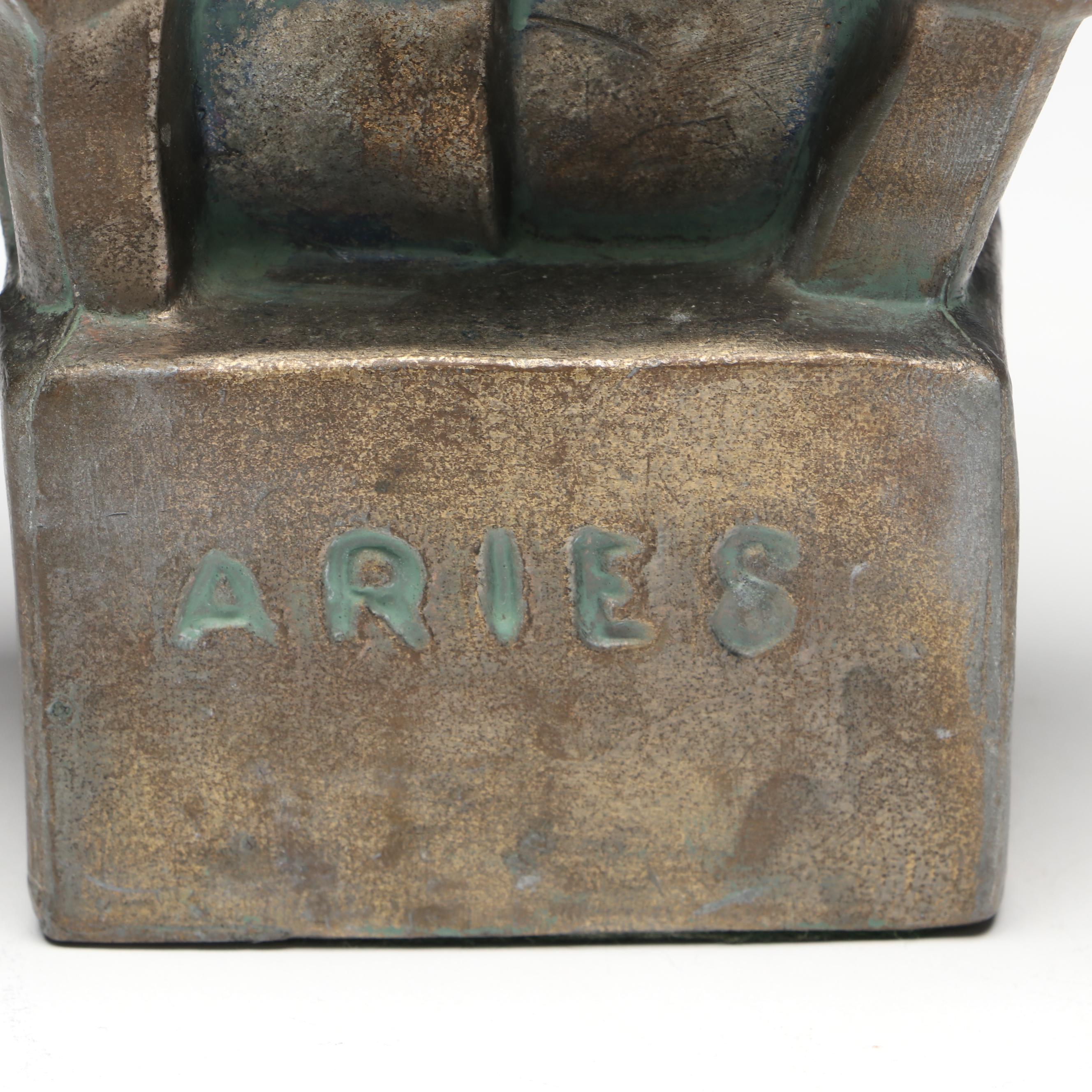 German Euramca Anniversary Clock, Bronze and Marble Pen Holder, More