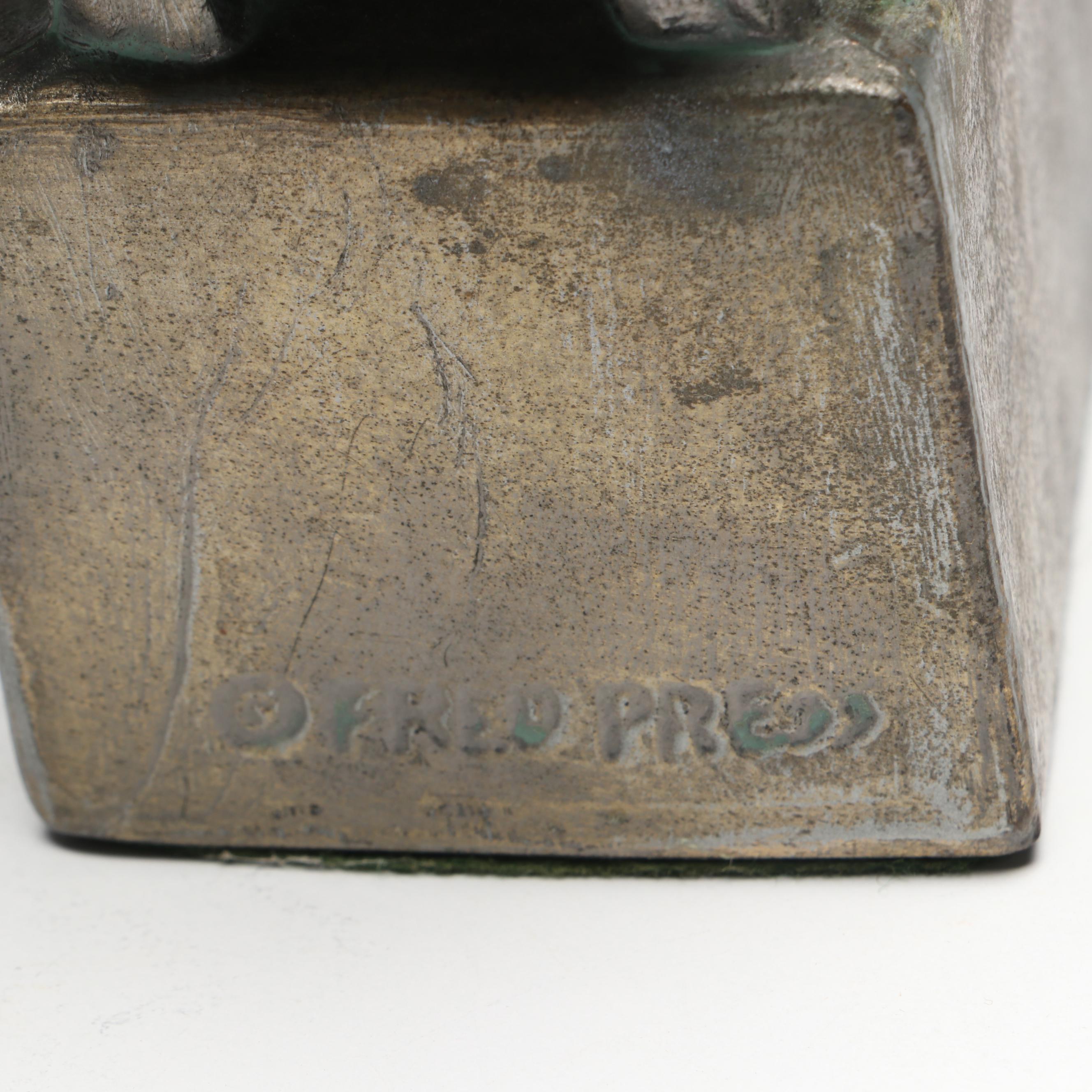 German Euramca Anniversary Clock, Bronze and Marble Pen Holder, More