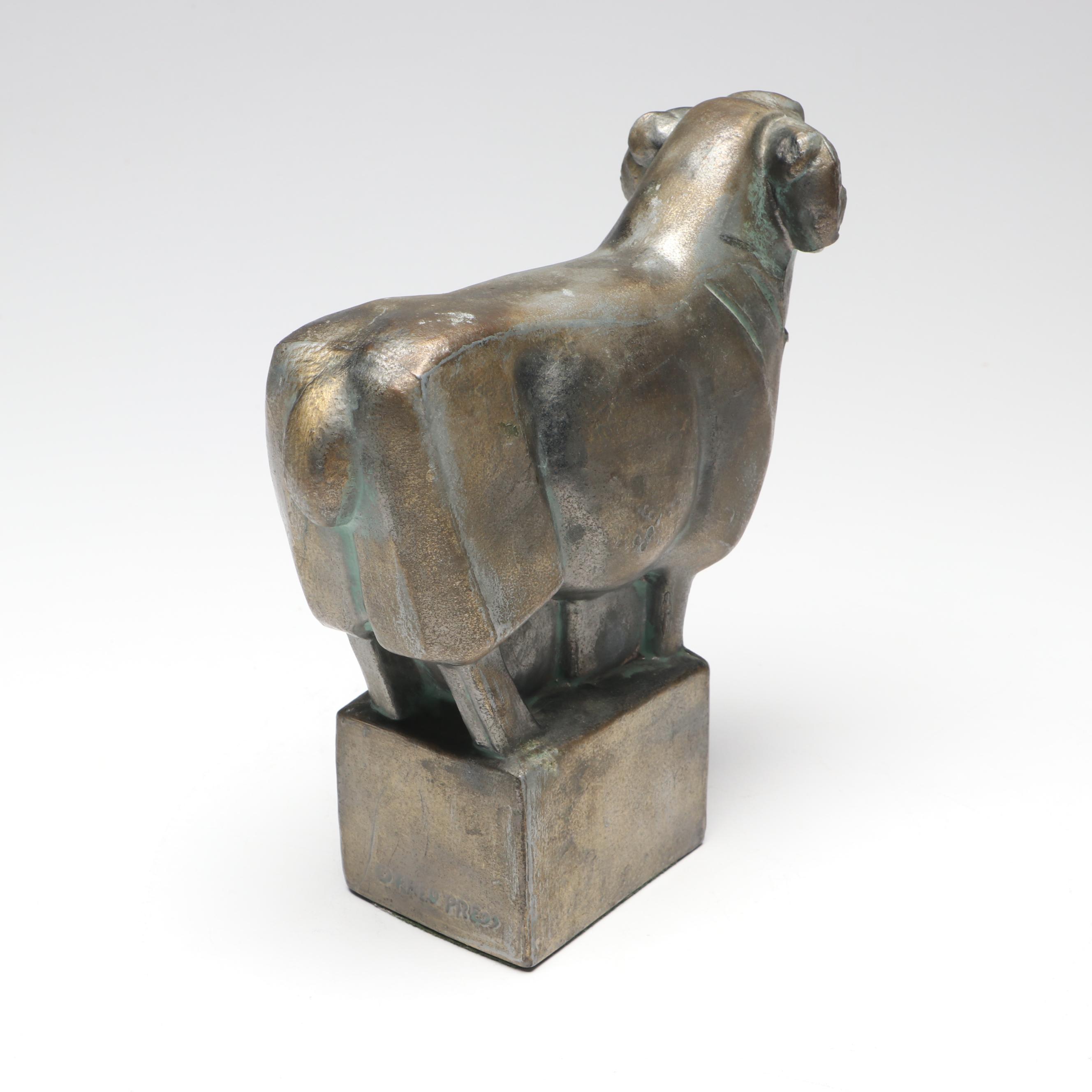 German Euramca Anniversary Clock, Bronze and Marble Pen Holder, More