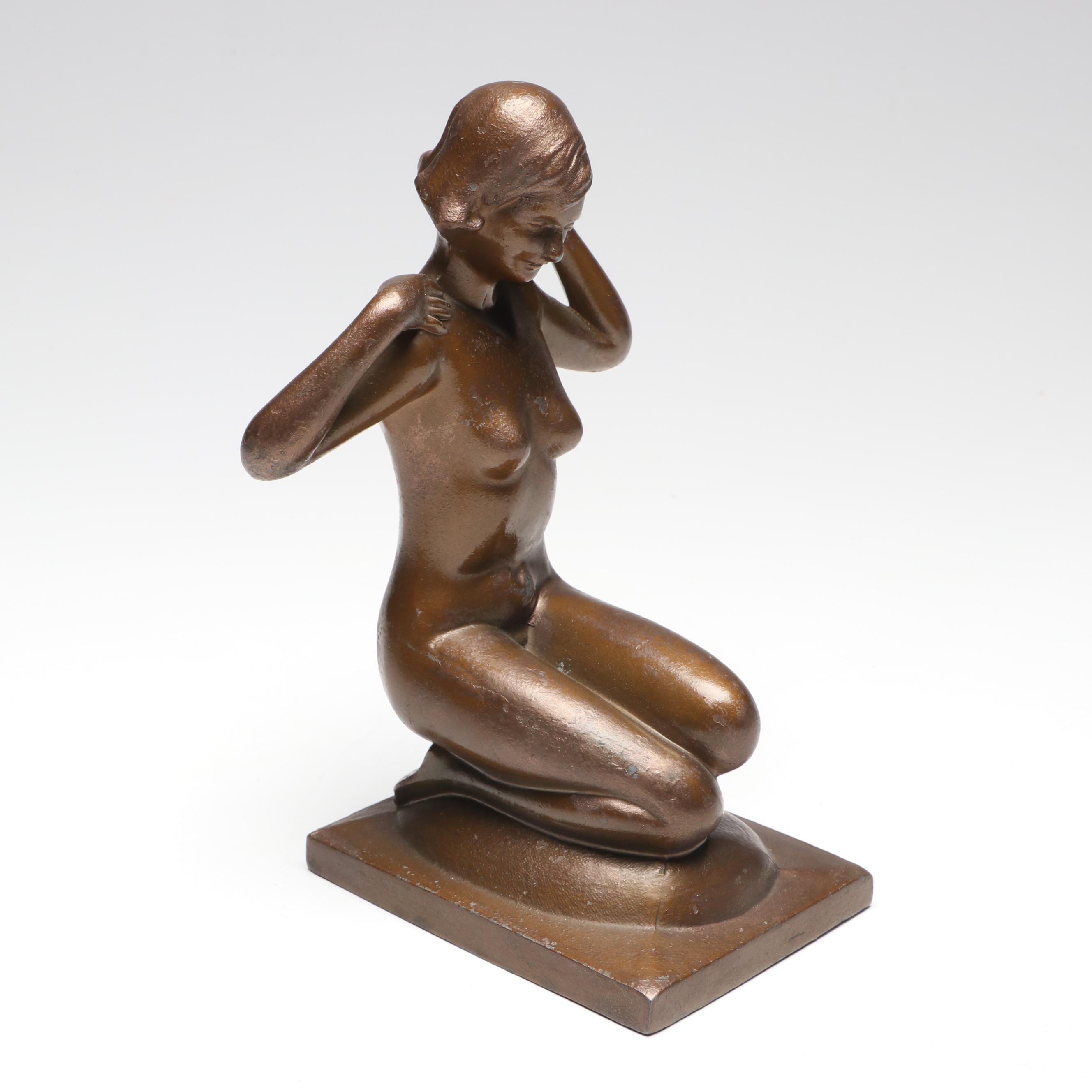 German Euramca Anniversary Clock, Bronze and Marble Pen Holder, More