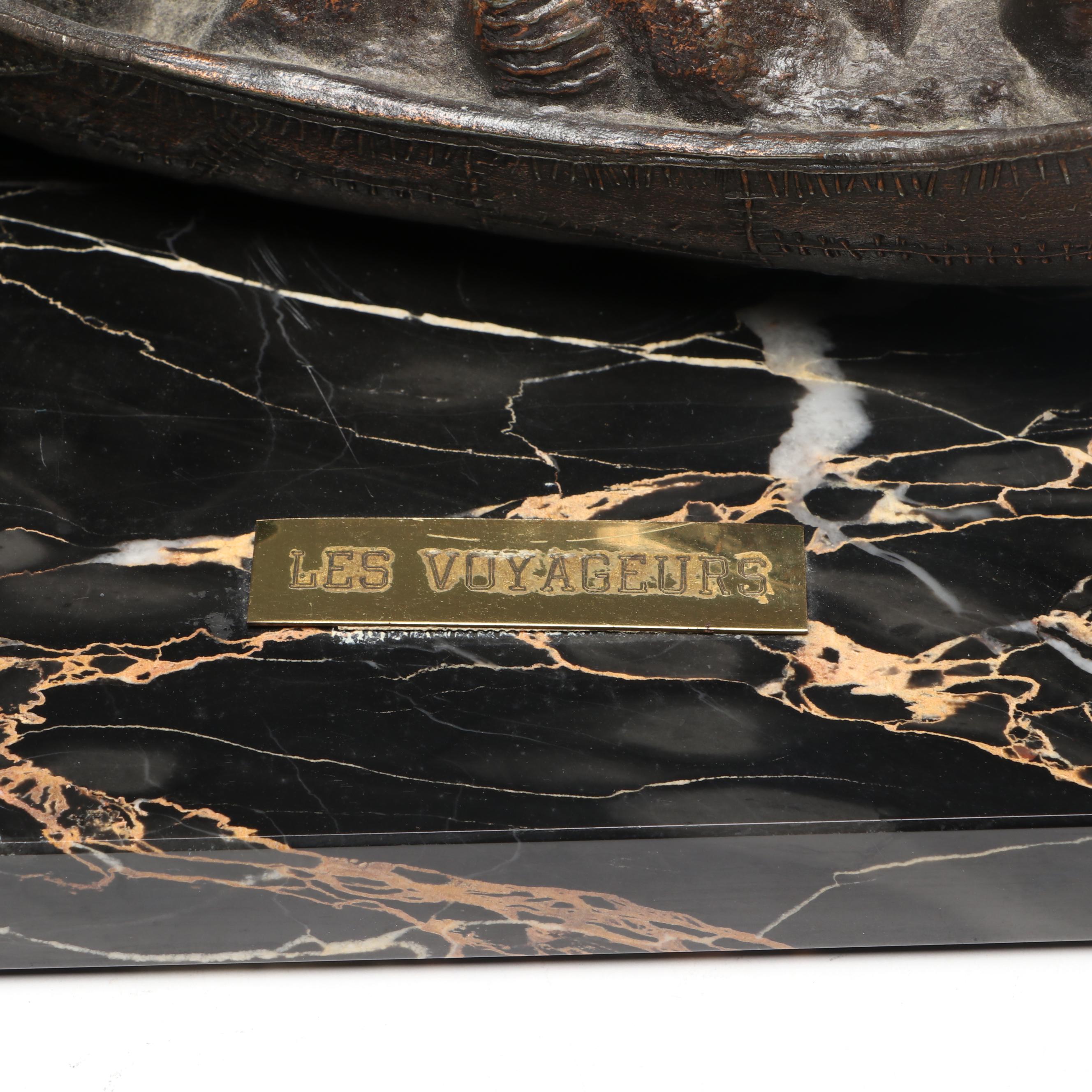 German Euramca Anniversary Clock, Bronze and Marble Pen Holder, More