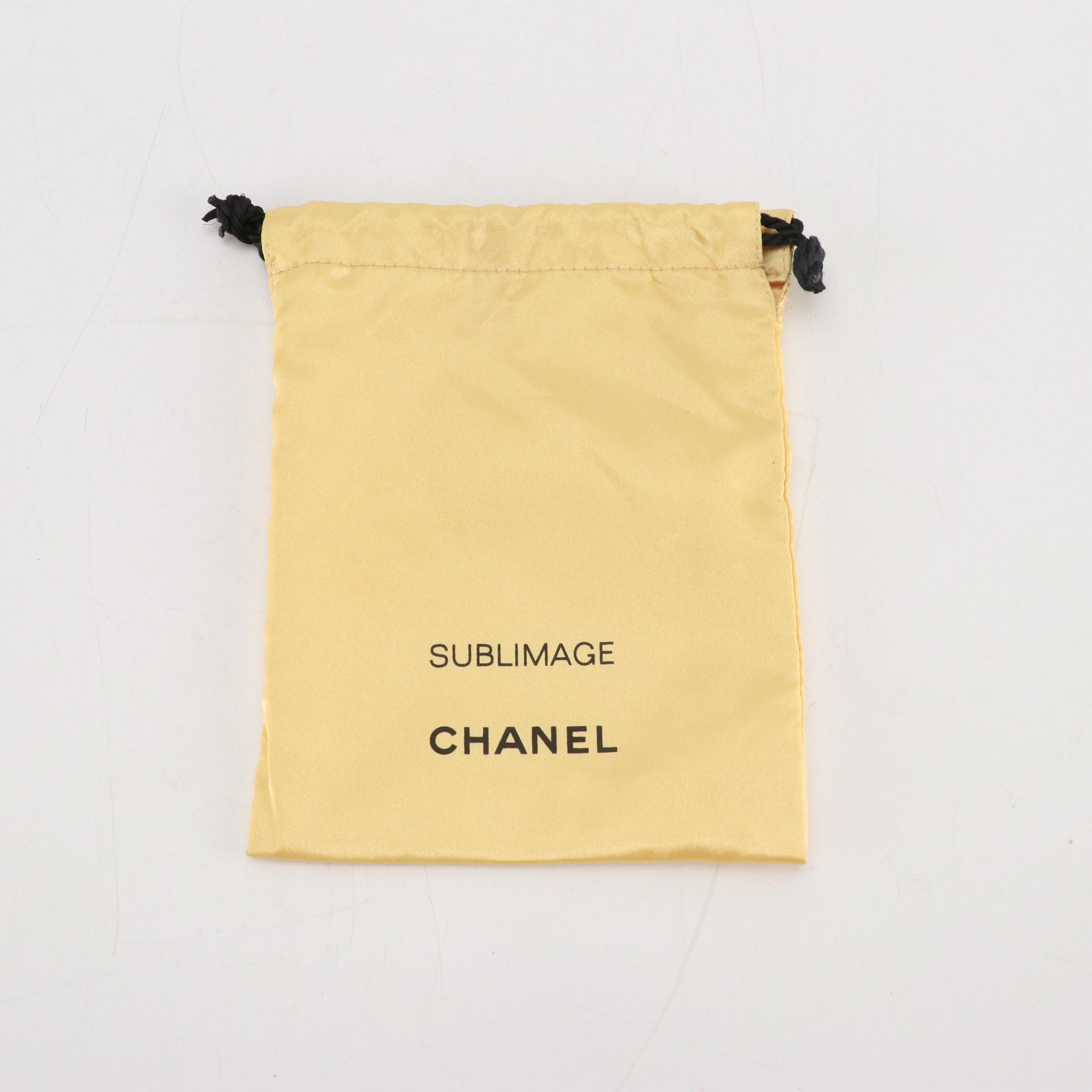 Chanel Beauté "Sublimage" Promotional Gold Drawstring Pouches