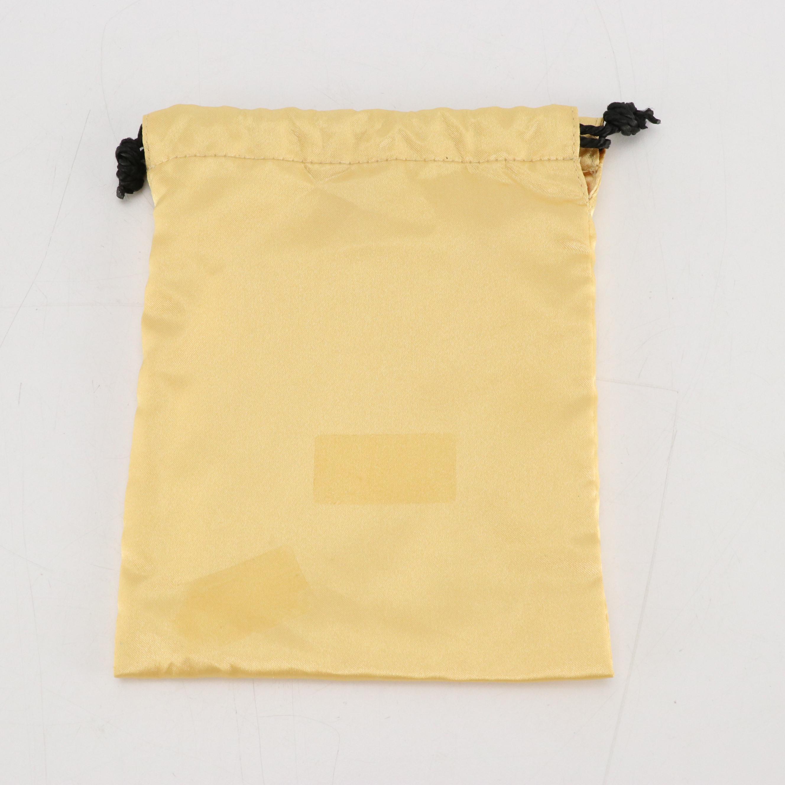 Chanel Beauté "Sublimage" Promotional Gold Drawstring Pouches