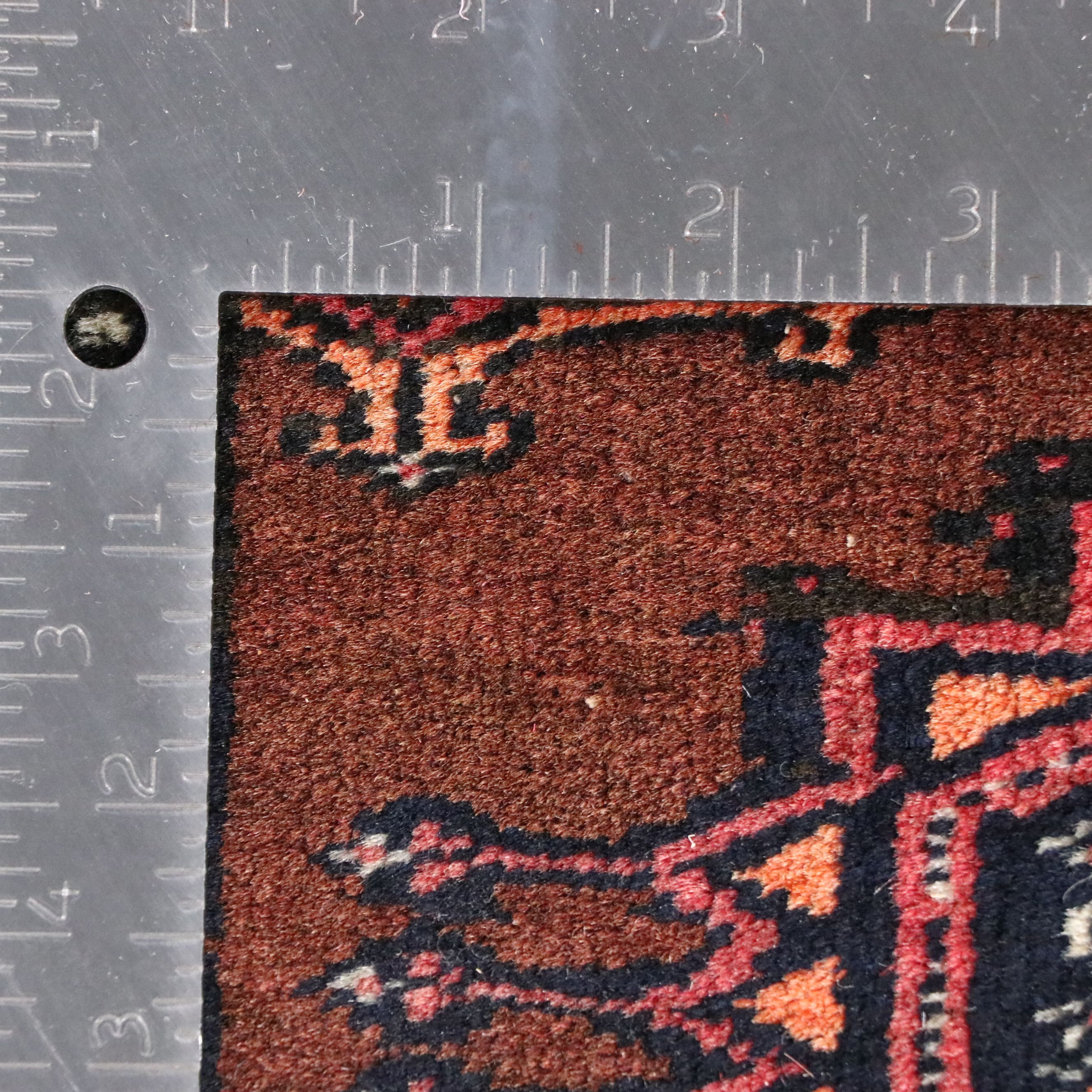 4'8 x 6'7 Hand-Knotted Pakistani Bokhara Area Rug