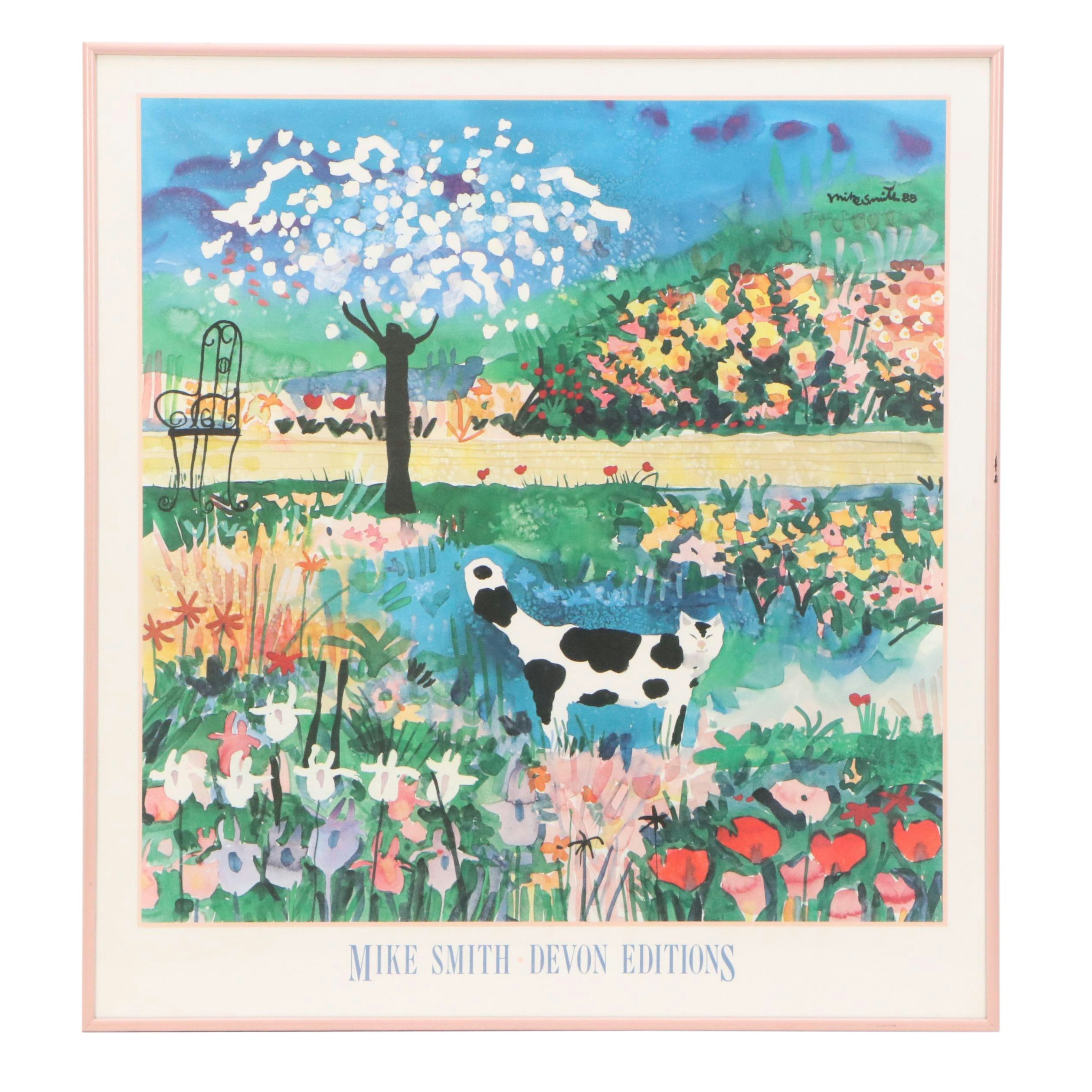 After Mike Smith Offset Lithograph "Tree Becoming Clouds"