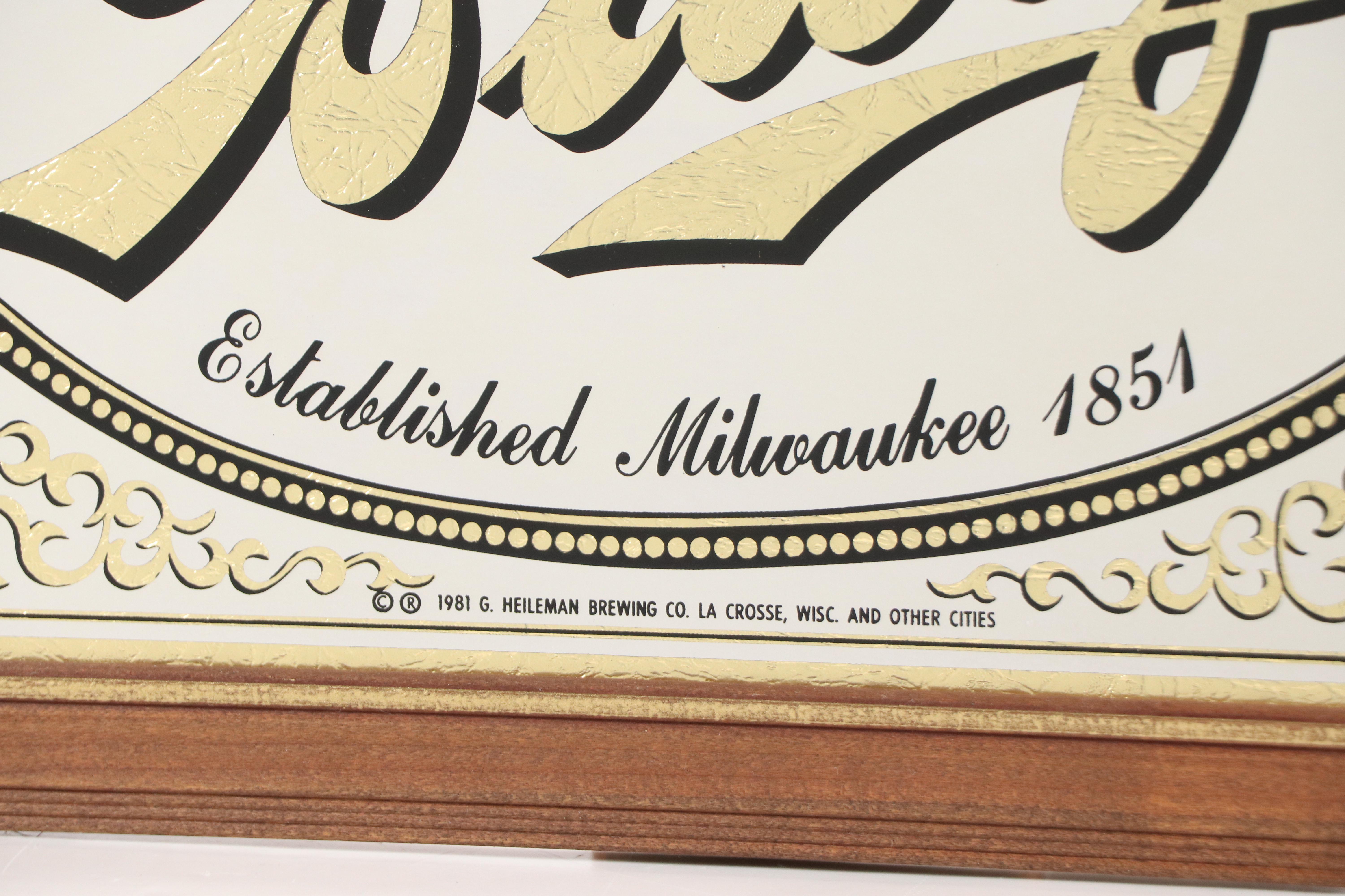 Blatz Beer Embellished Souvenir Mirror, 1981