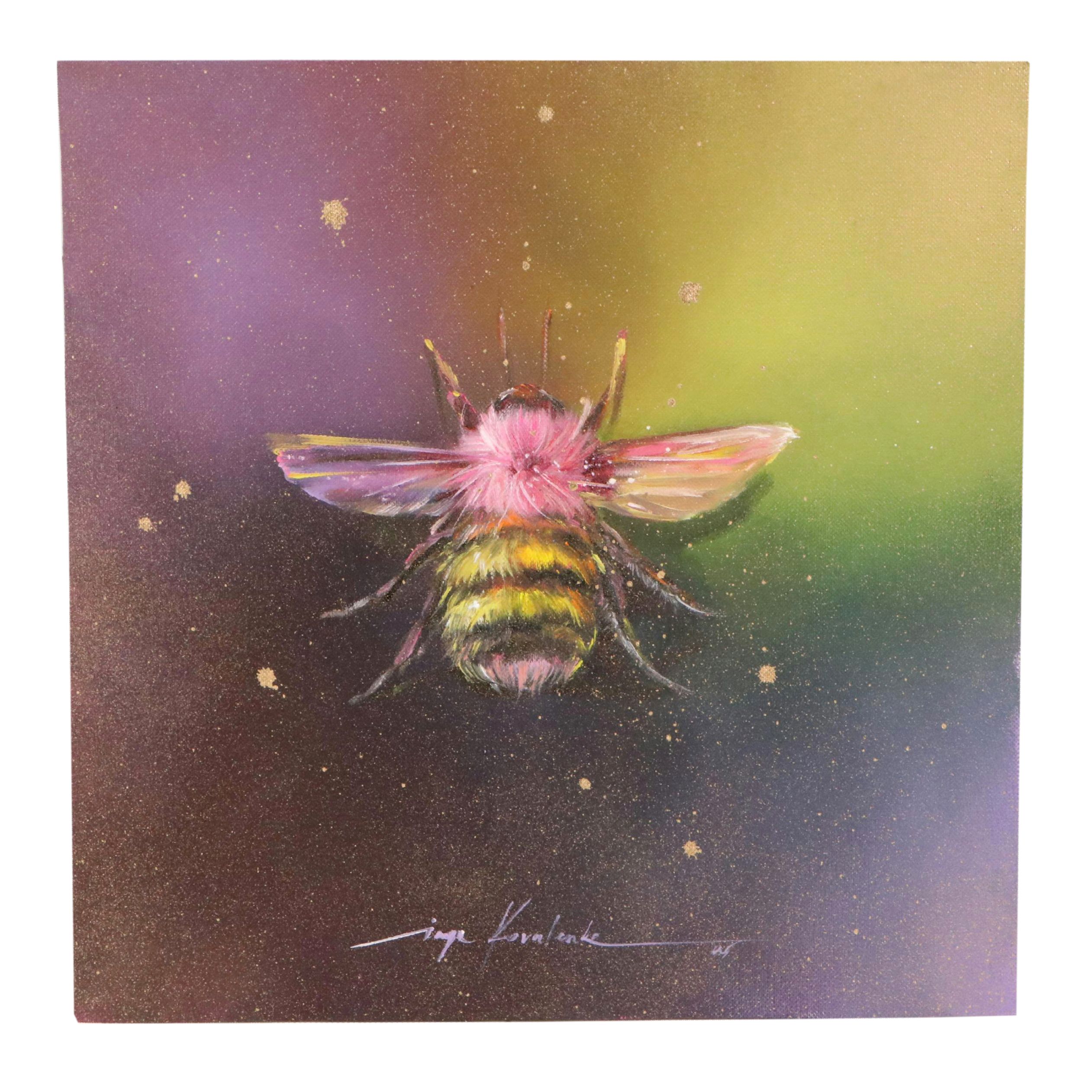 Inga Kovalenko Oil Painting of Bee, 2025
