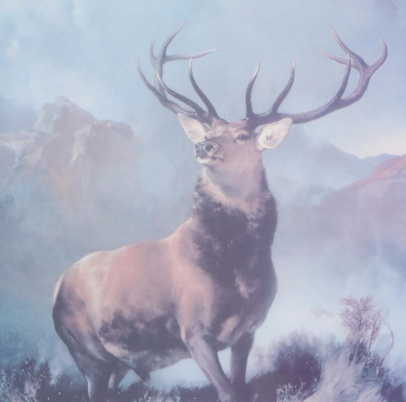 Offset Lithograph After Sir Landseer "Monarch of the Glen," Late 20th Century