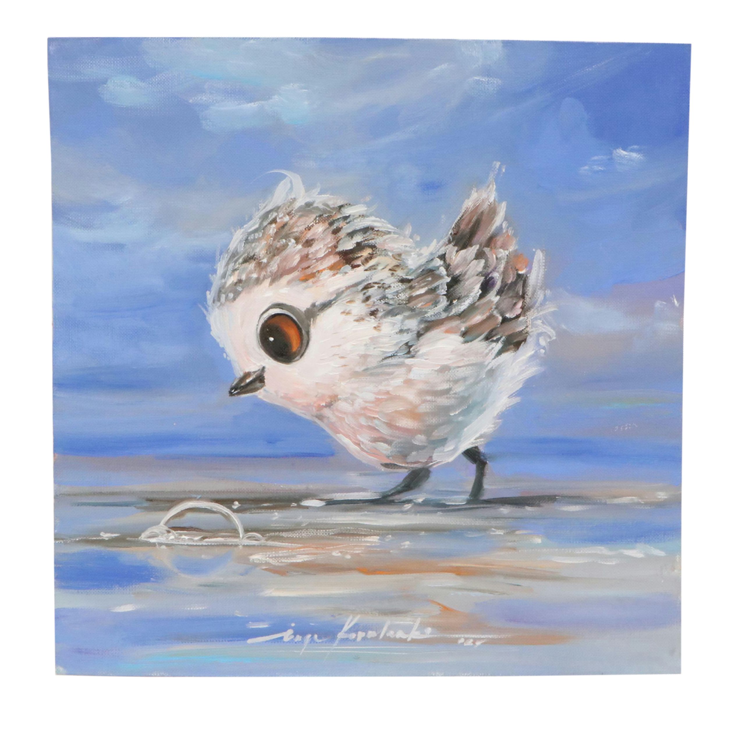 Inga Kovalenko Oil Painting of a Bird, 2025