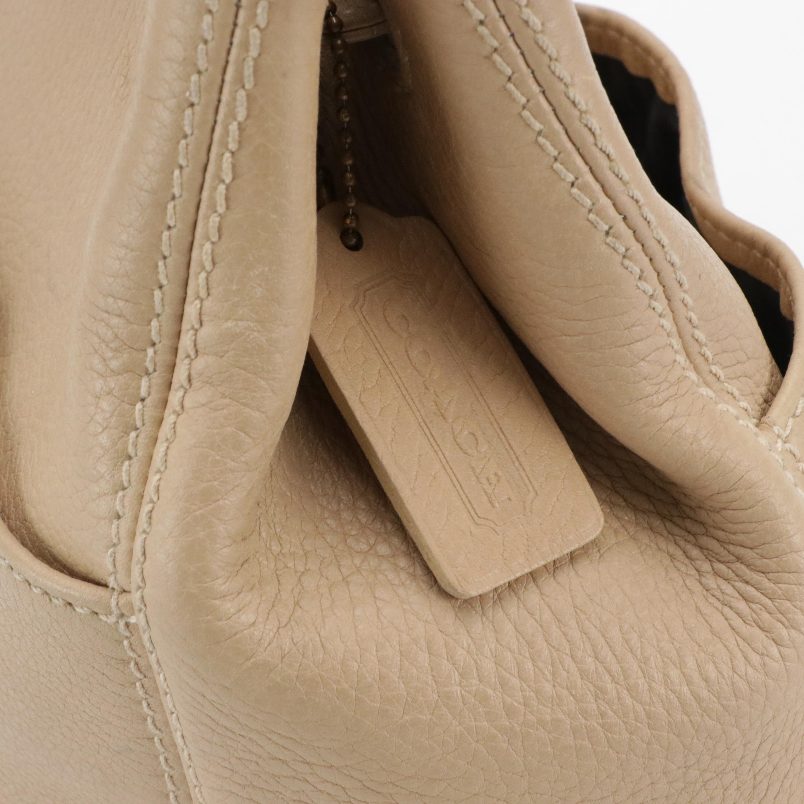 Coach Pebble Grain Leather Sonoma Bag & Coach Glove Tanned Leather Waverly Tote