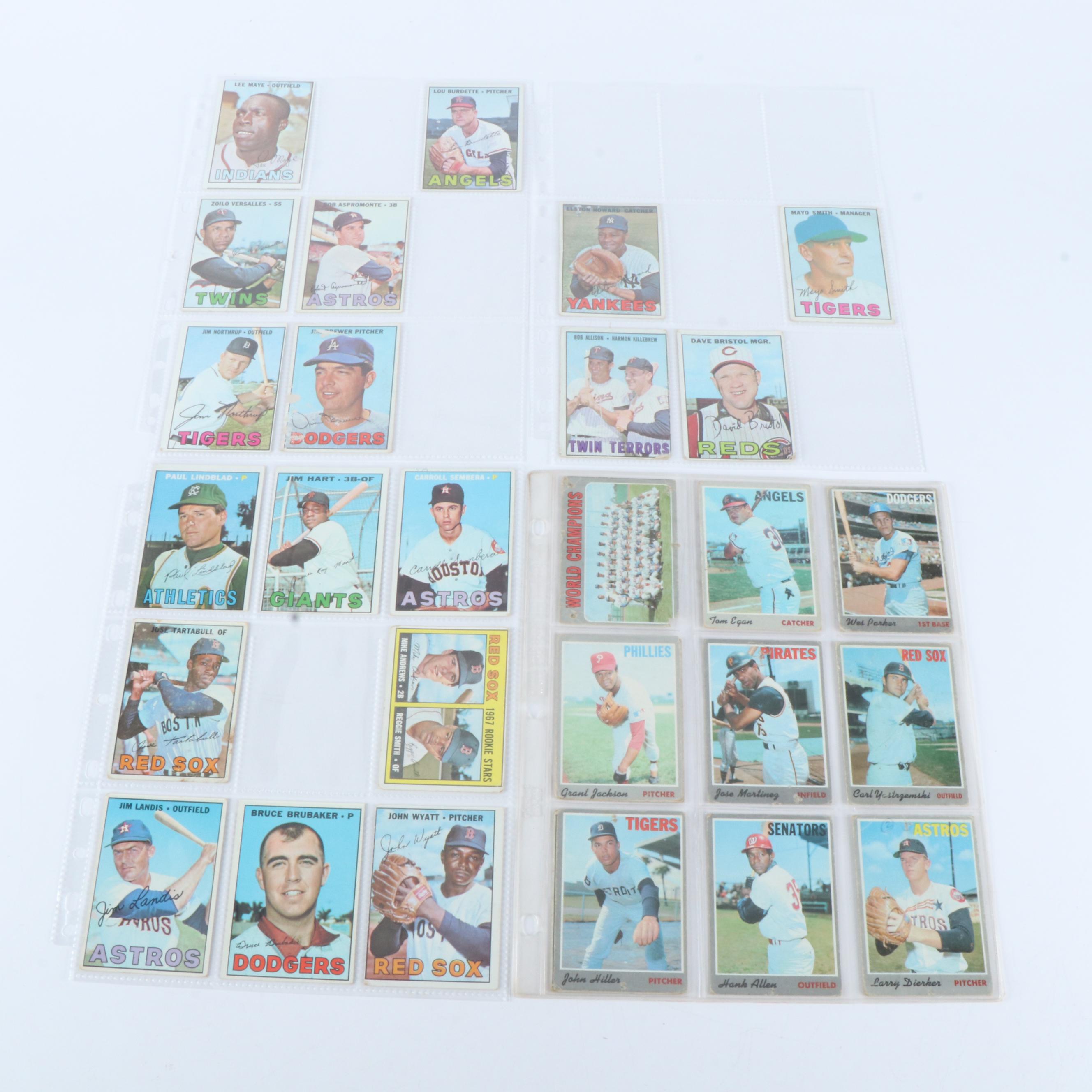 Toppsa and Bowman Baseball Cards Featuring Frank Robinson Rookie with More