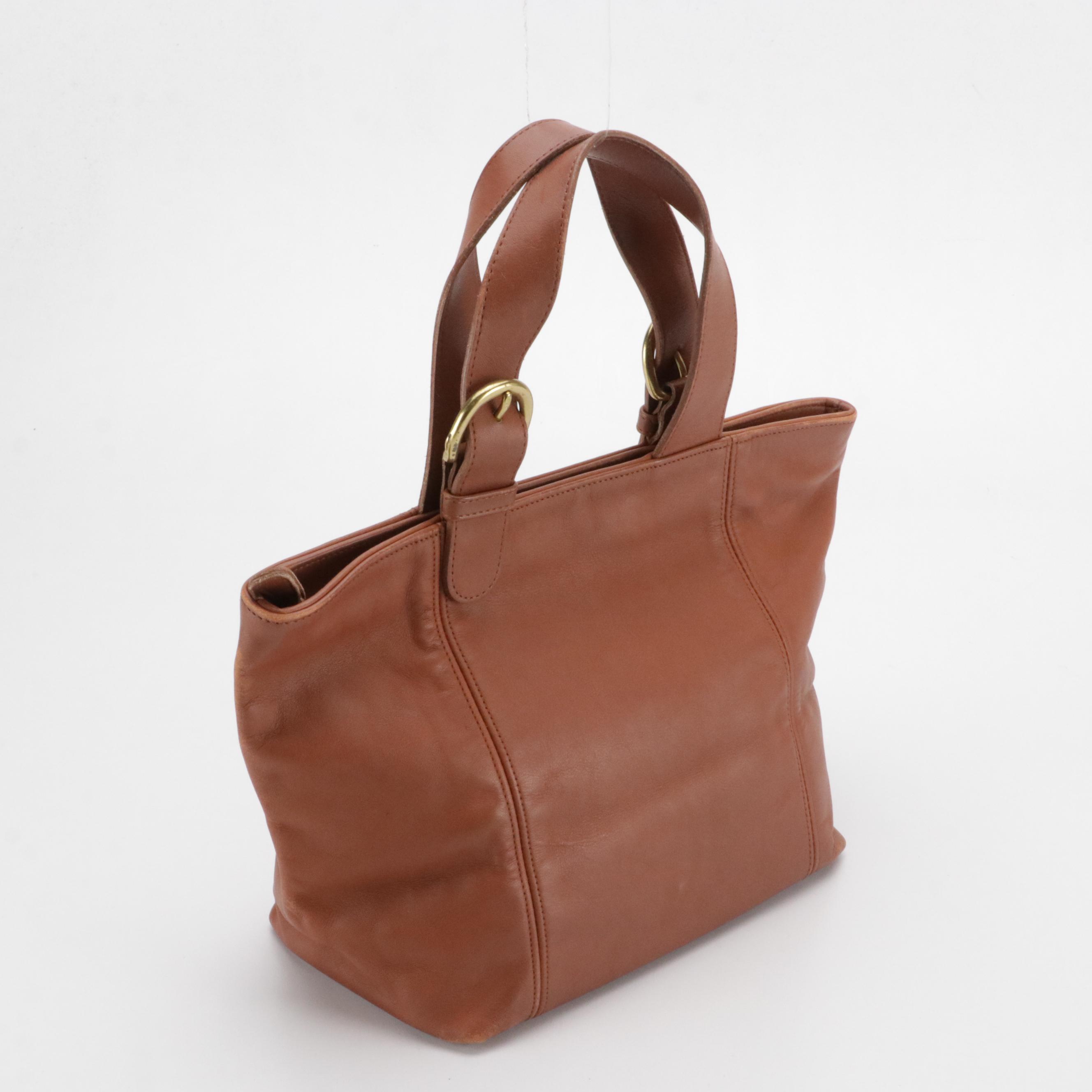 Coach Pebble Grain Leather Sonoma Bag & Coach Glove Tanned Leather Waverly Tote