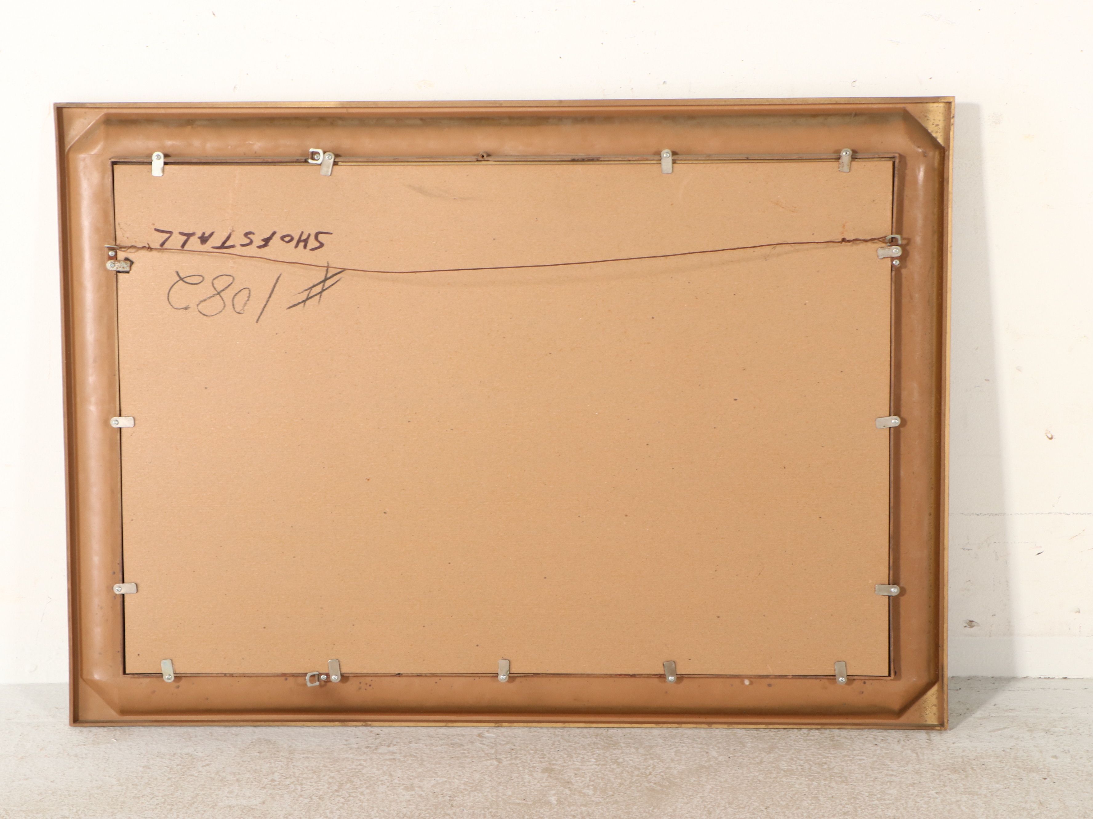 Victorian Style Molded and Giltwood Rectangular Wall Mirror