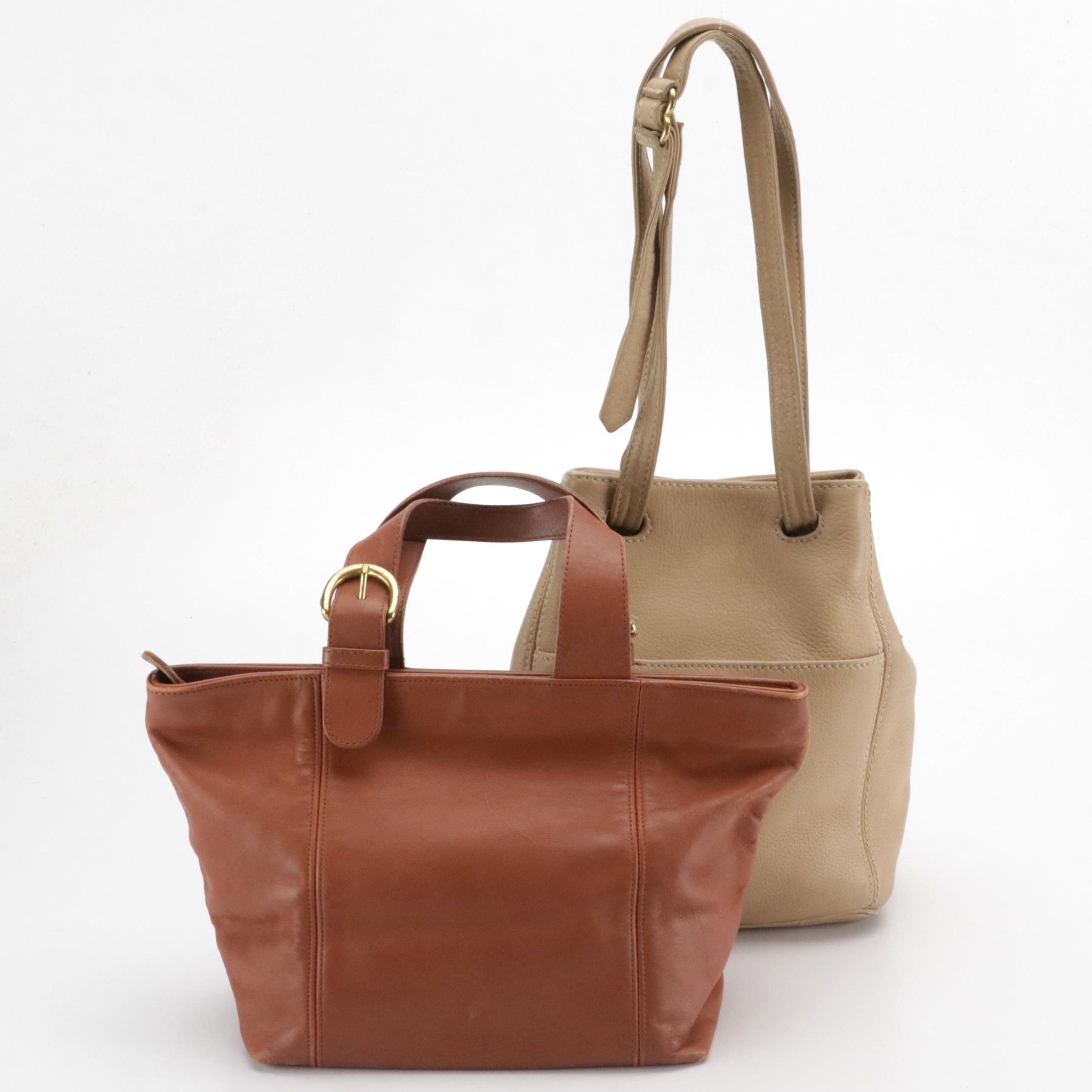 Coach Pebble Grain Leather Sonoma Bag & Coach Glove Tanned Leather Waverly Tote