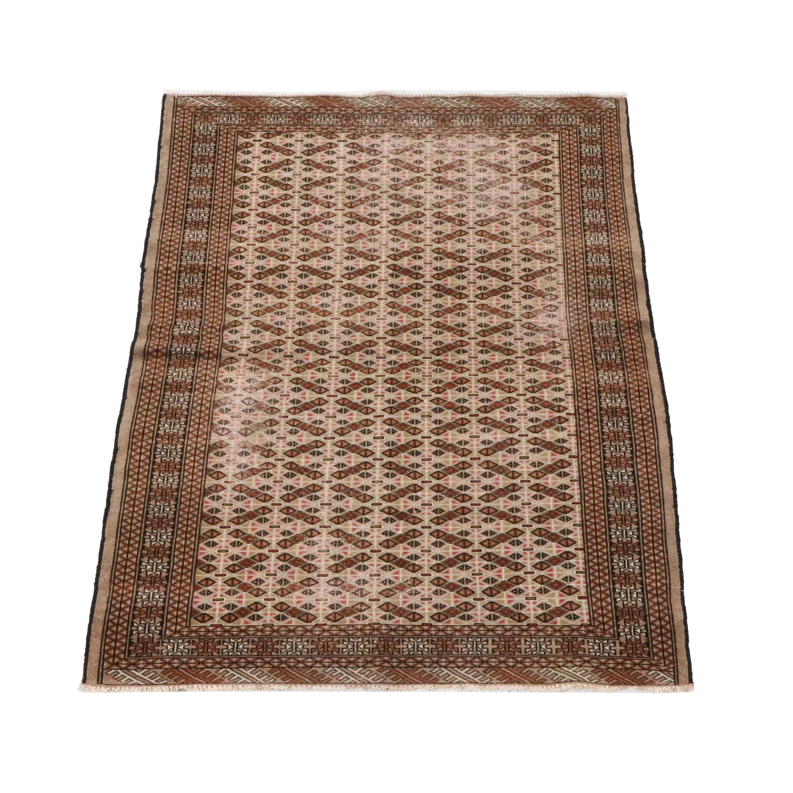 4'6 x 6'4 Hand-Knotted Turkish Style Area Rug