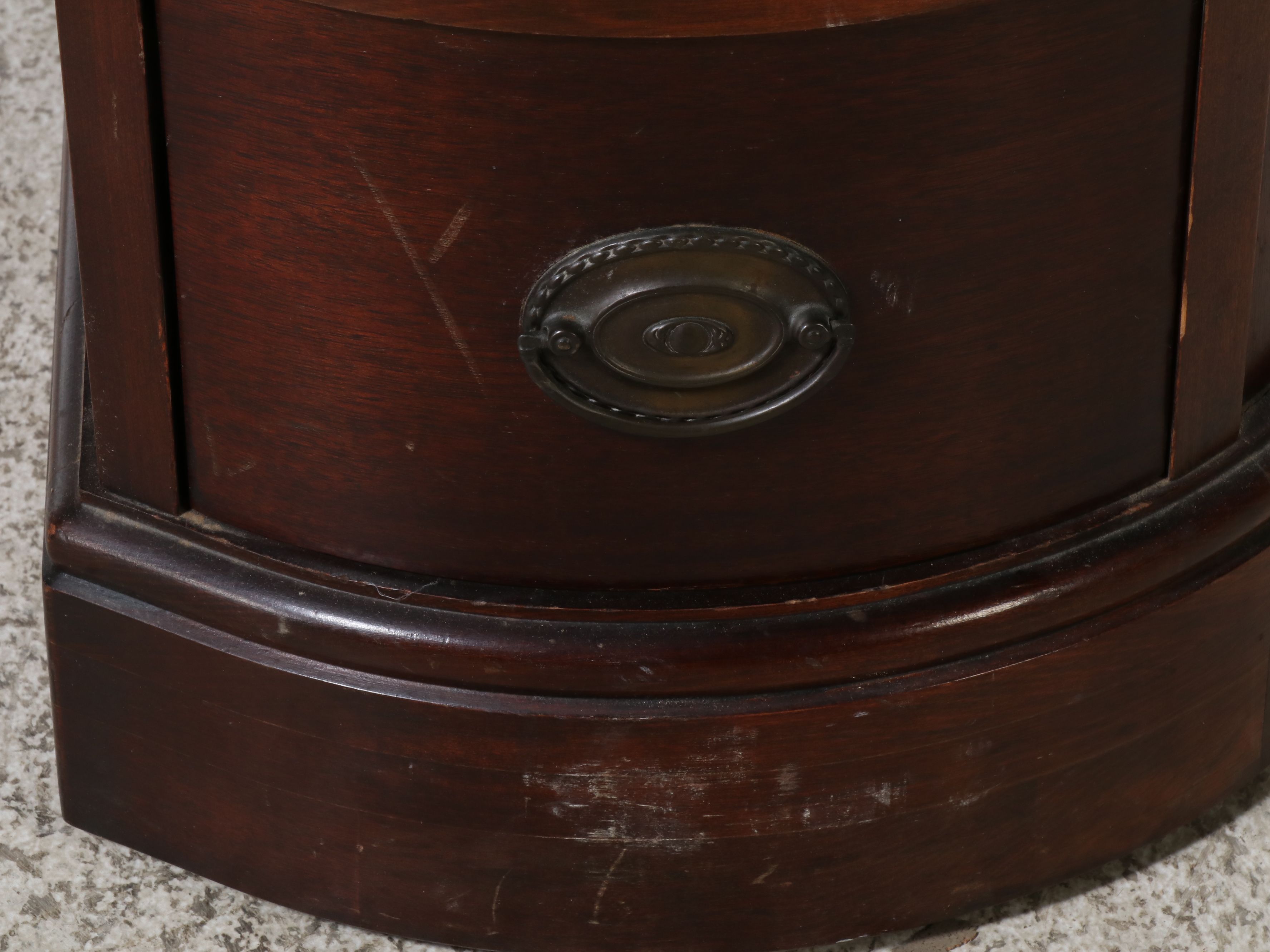 George III Style Mahogany Kidney Shaped Desk