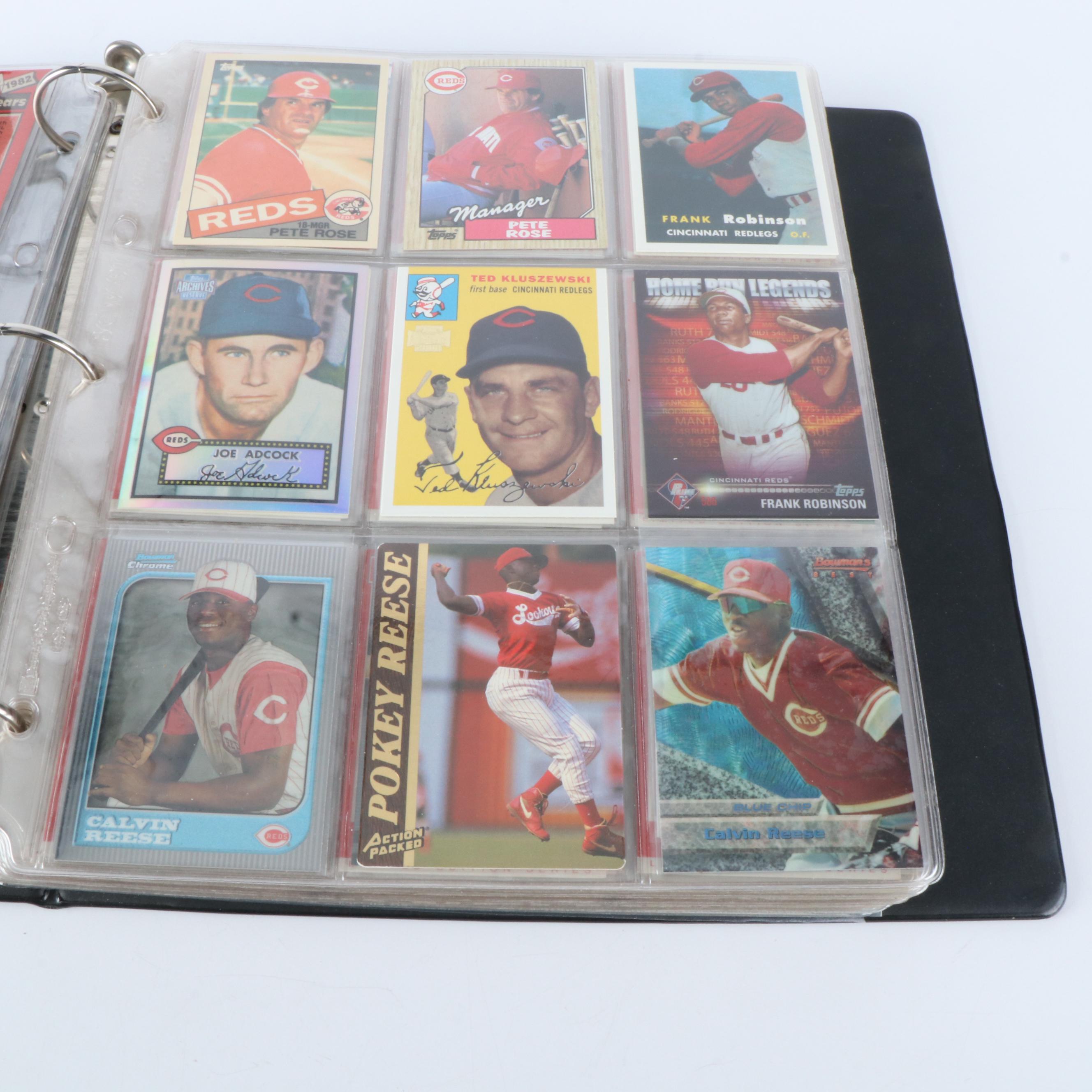 Cincinnati Reds Team Schedules, Postal Covers, and Baseball Cards, 1970s-2010s