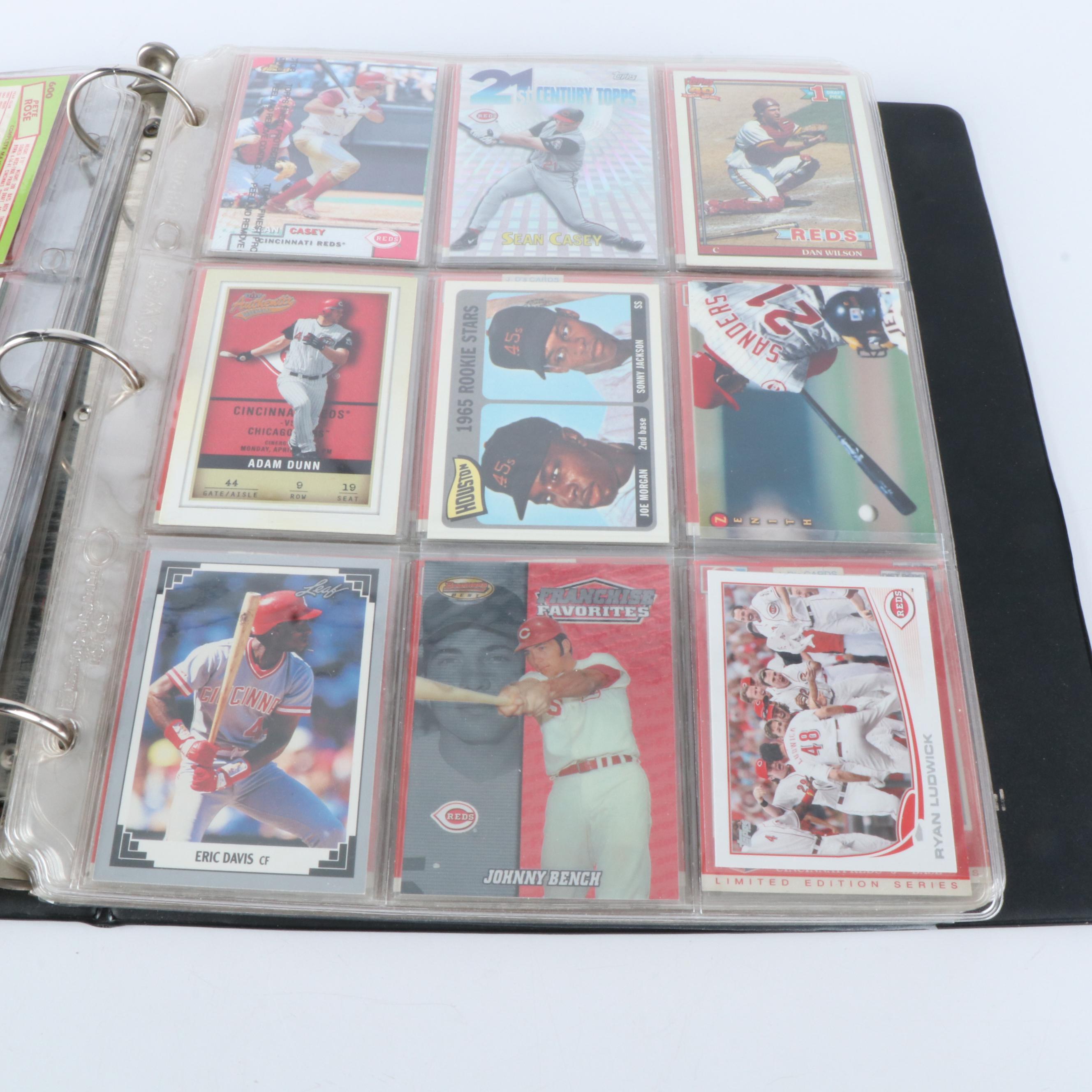 Cincinnati Reds Team Schedules, Postal Covers, and Baseball Cards, 1970s-2010s