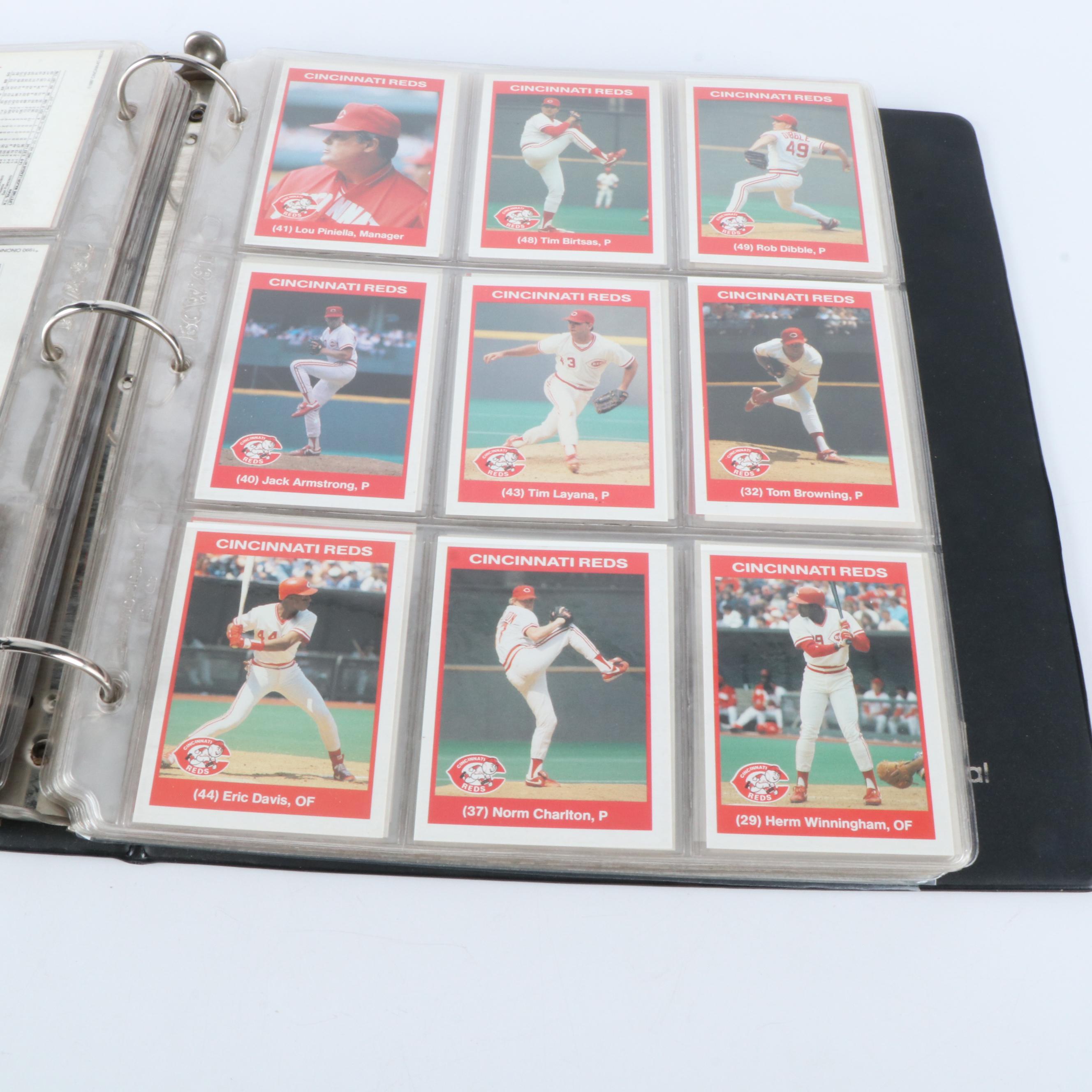 Cincinnati Reds Team Schedules, Postal Covers, and Baseball Cards, 1970s-2010s