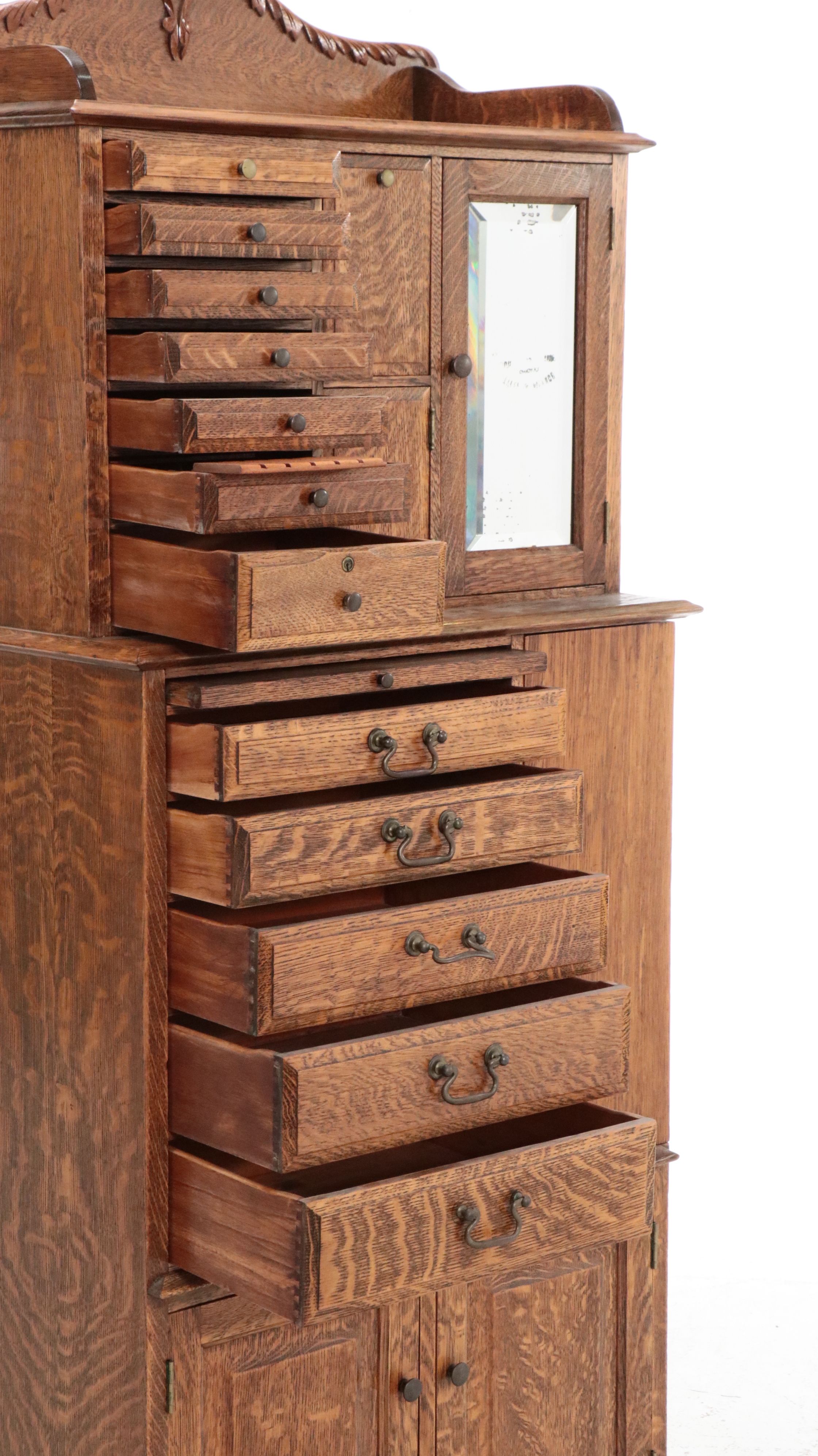 Late Victorian Oak Dentistry Cabinet