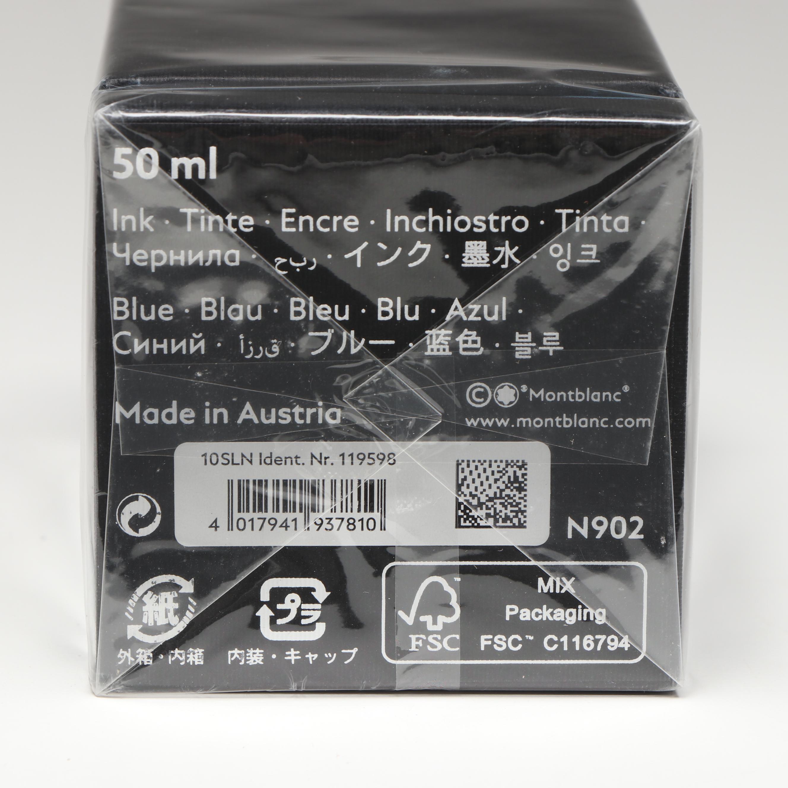 Montblanc Elixir Parfumeur Collection Marine Blue Ink Bottle