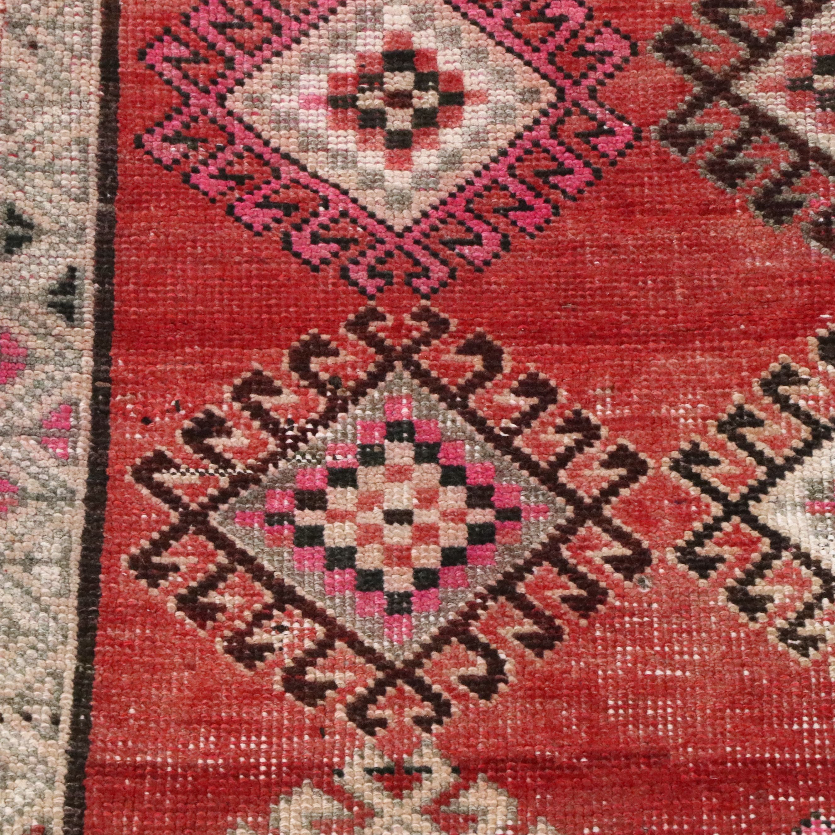 3'8 x 7'11 Hand-Knotted Turkish Bergama Area Rug