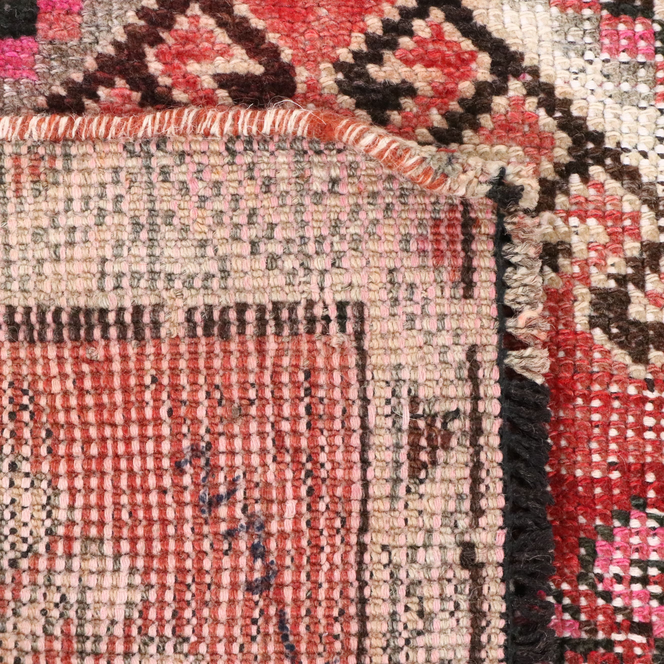 3'8 x 7'11 Hand-Knotted Turkish Bergama Area Rug