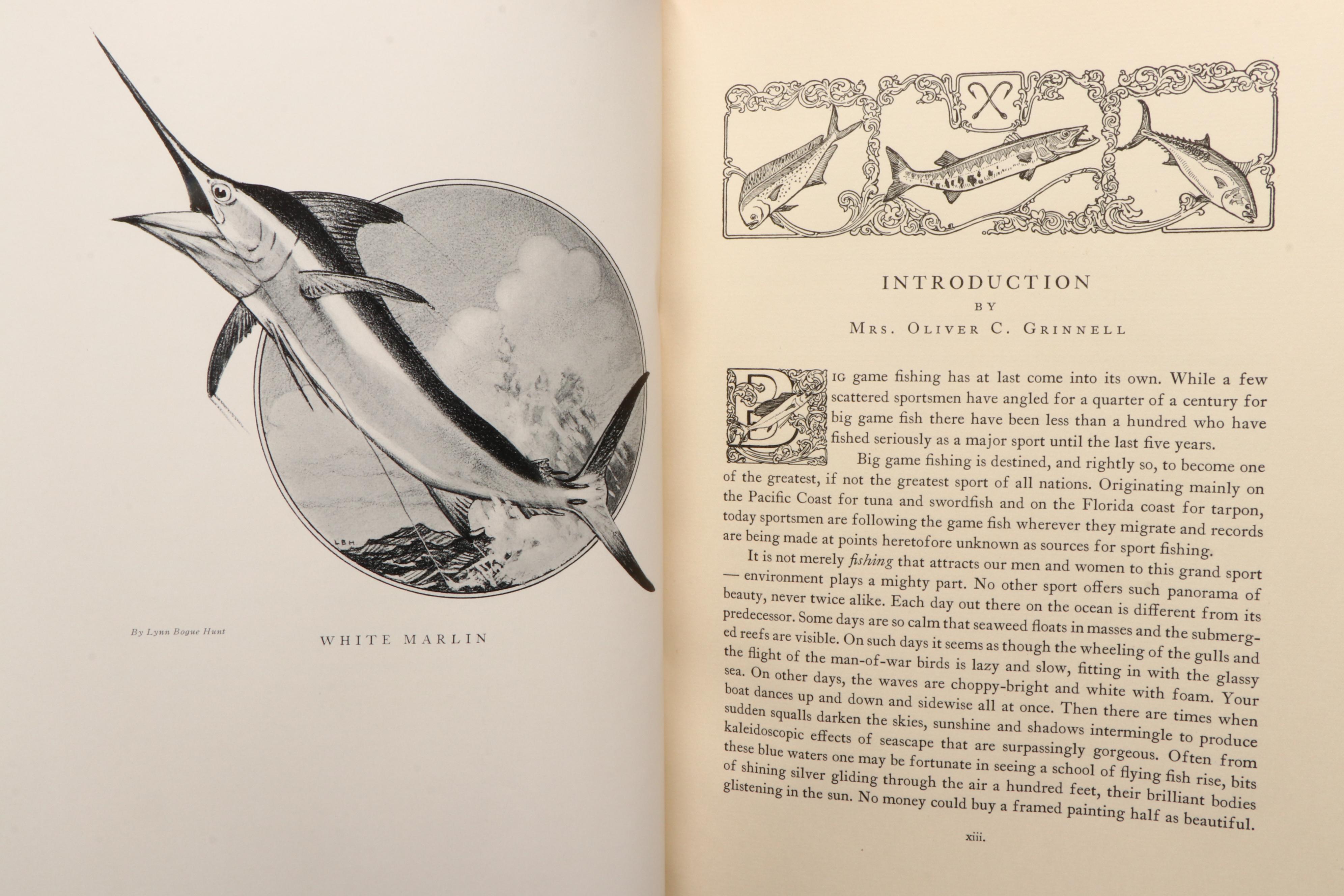 First Edition "American Big Game Fishing" Edited by Eugene V. Connett, 1935