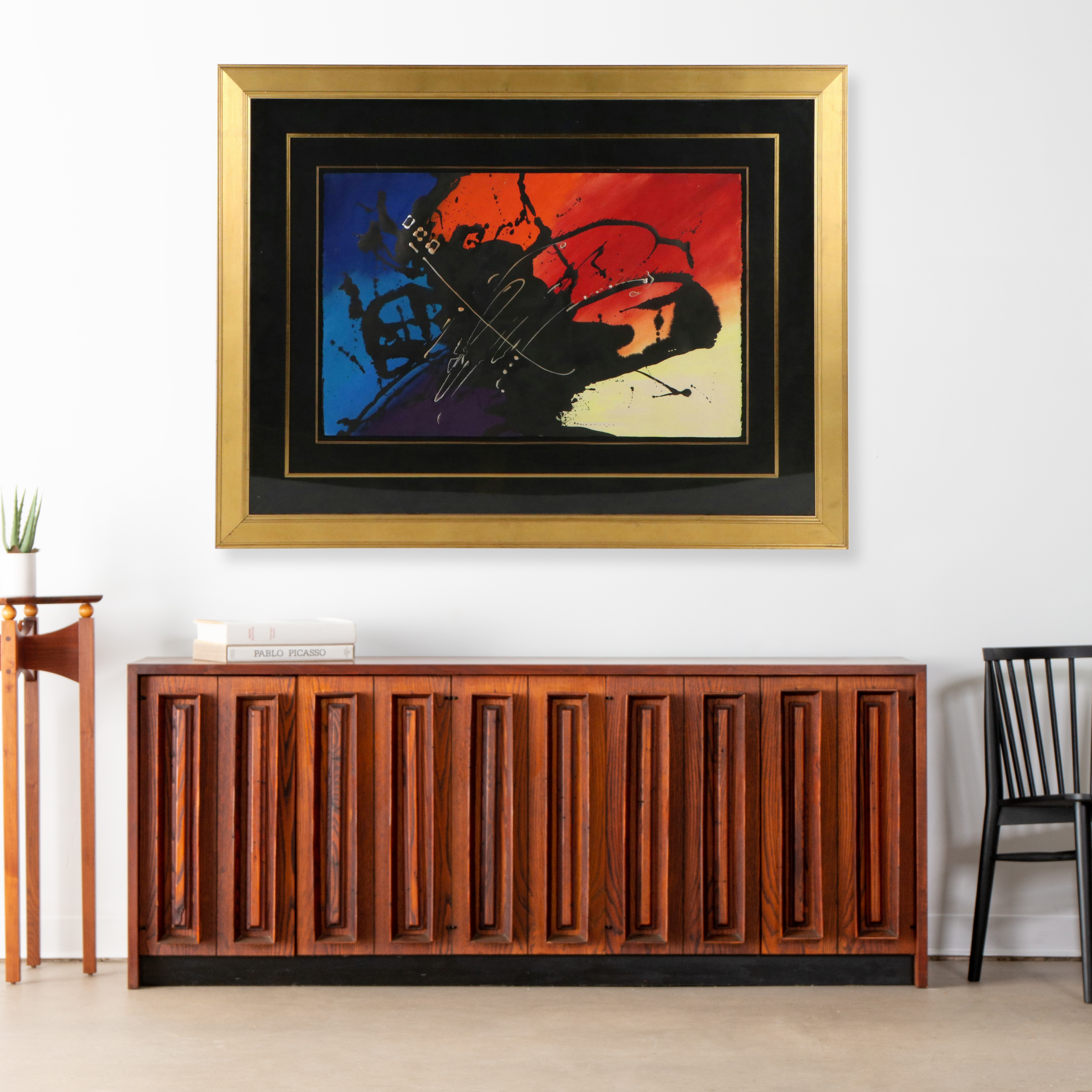 Abstract Acrylic and Wash Painting