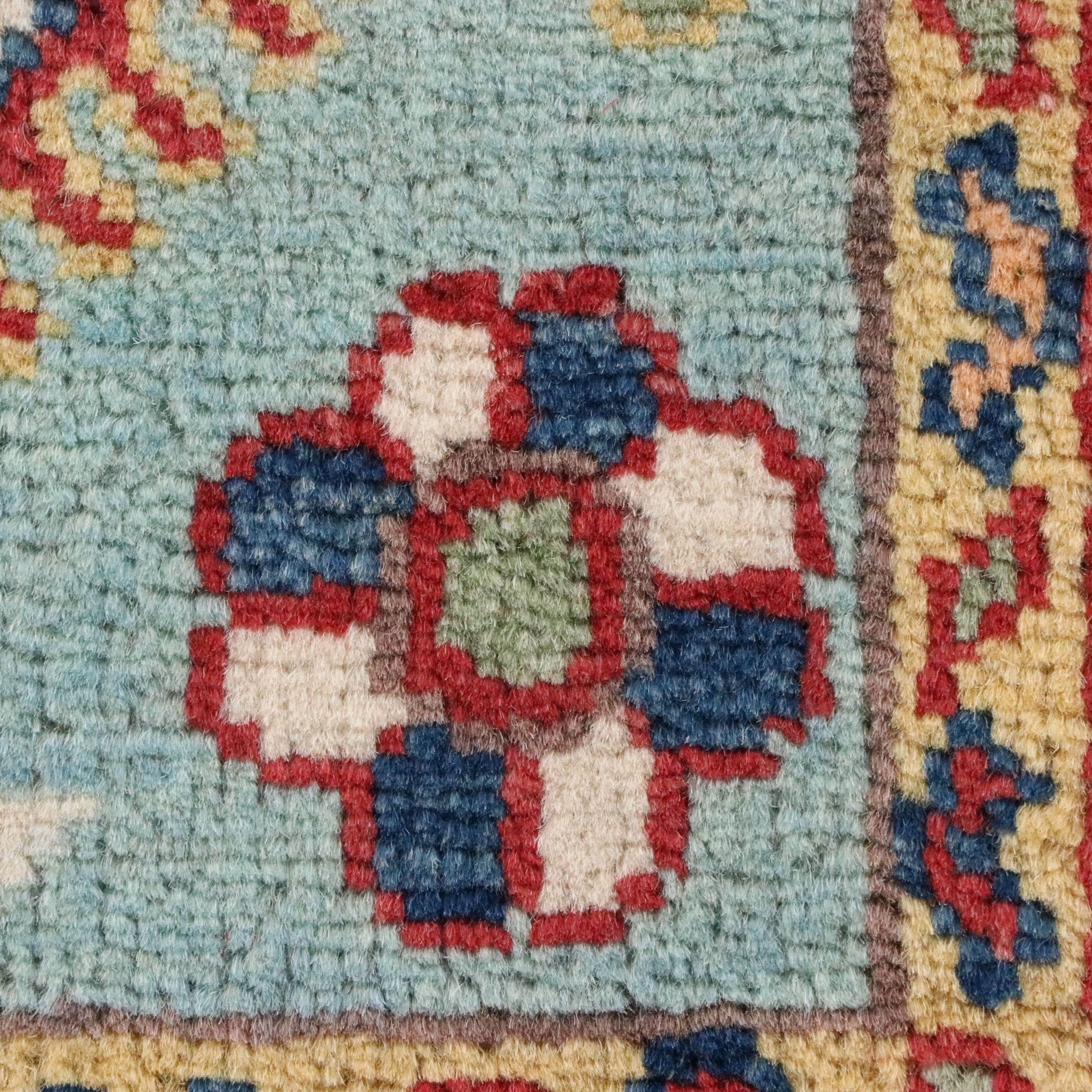 2' x 5'11 Hand-Knotted Pakistani Kazak Area Rug