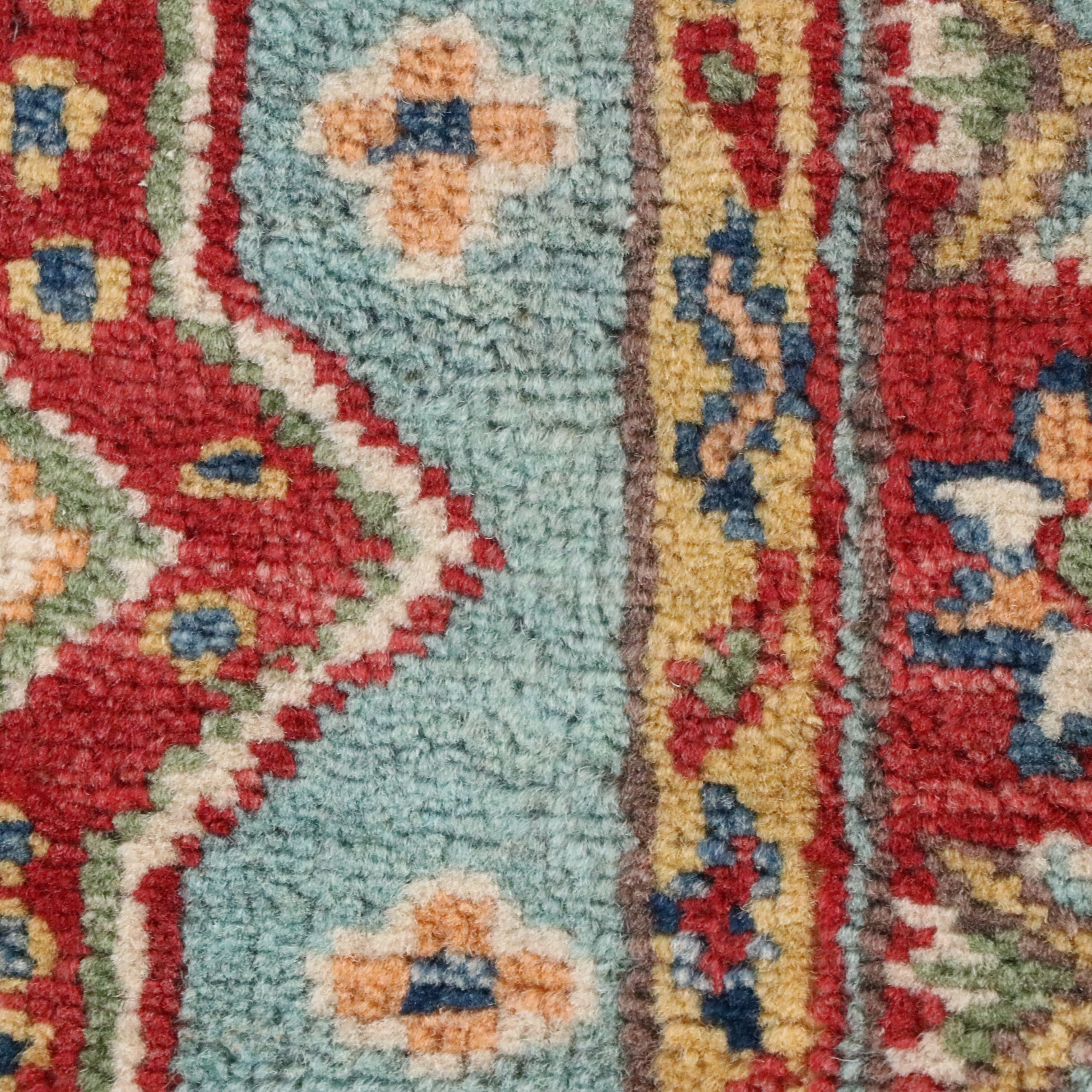 2' x 5'11 Hand-Knotted Pakistani Kazak Area Rug