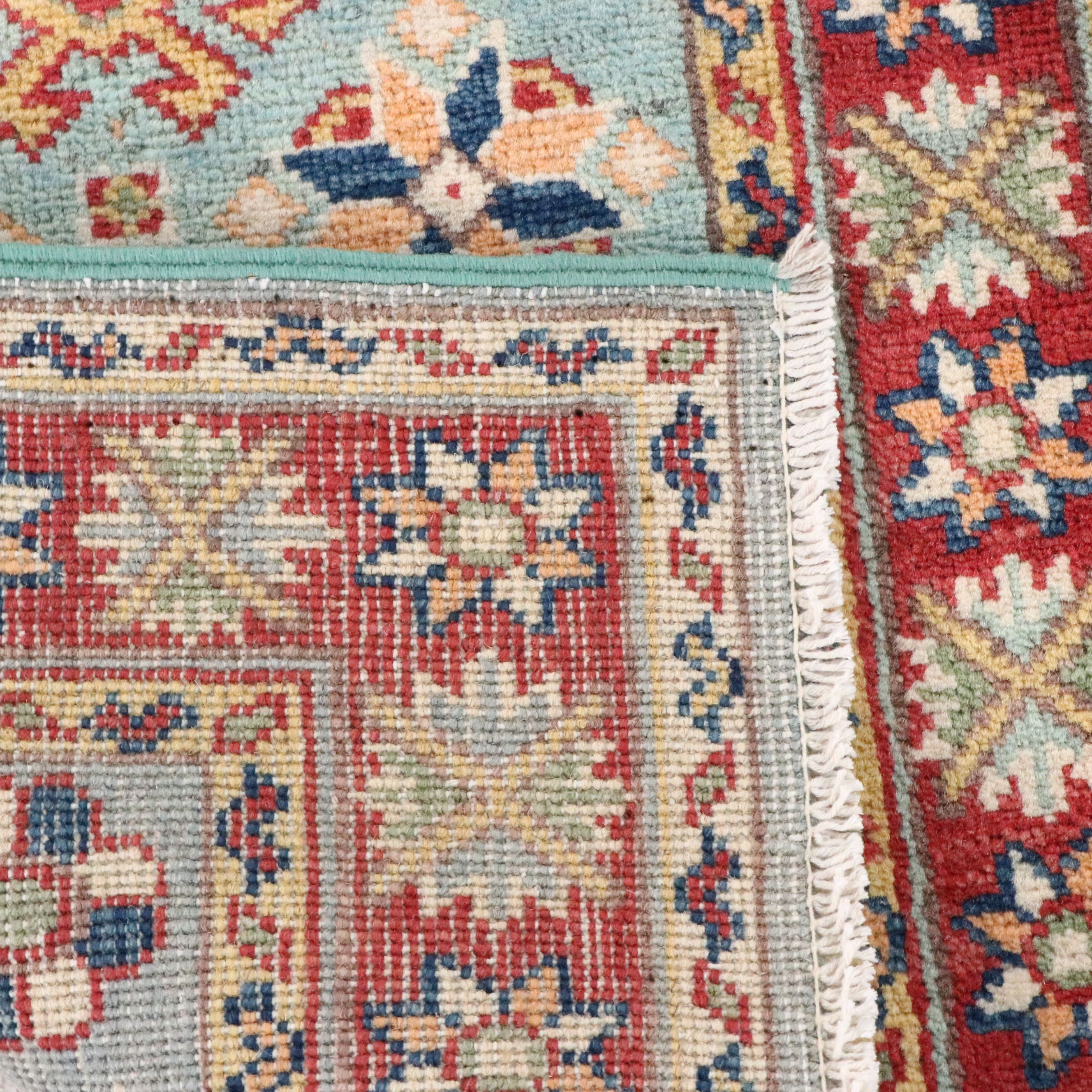 2' x 5'11 Hand-Knotted Pakistani Kazak Area Rug