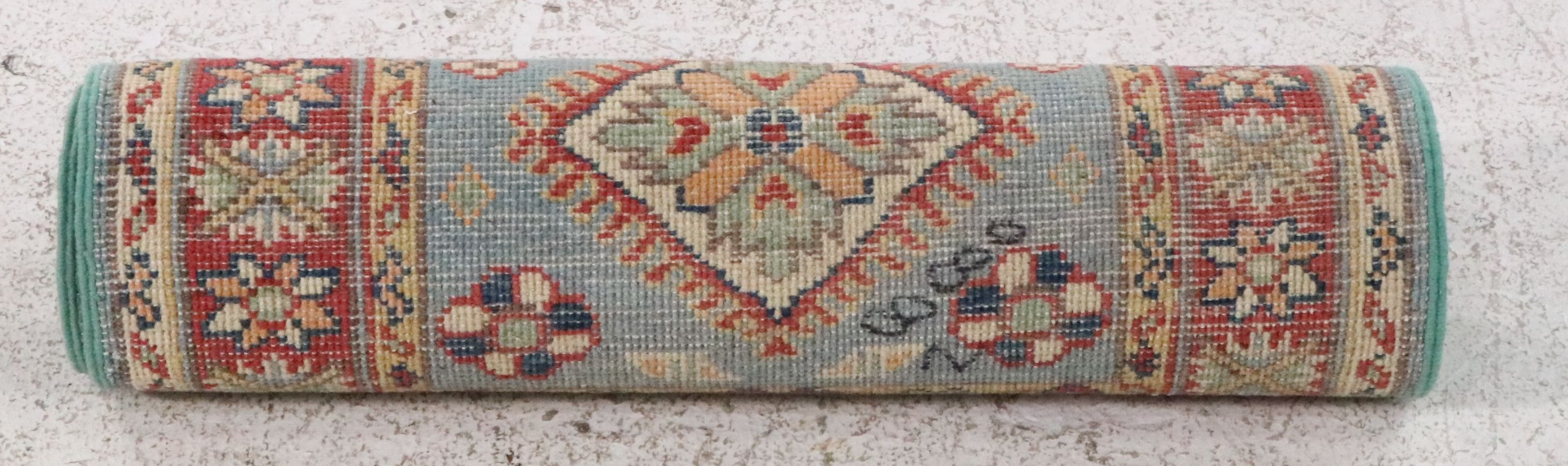 2' x 5'11 Hand-Knotted Pakistani Kazak Area Rug