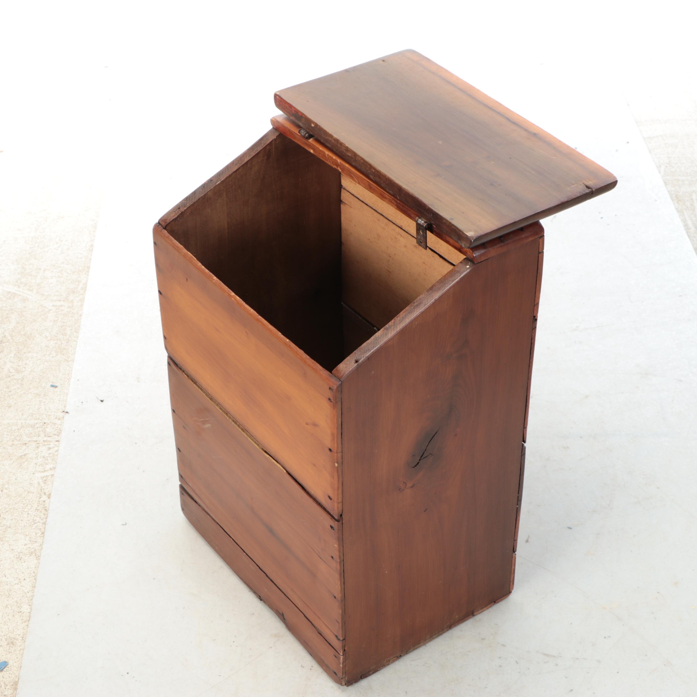 Primitive Wooden Grain Bin, Early to Mid-20th Century