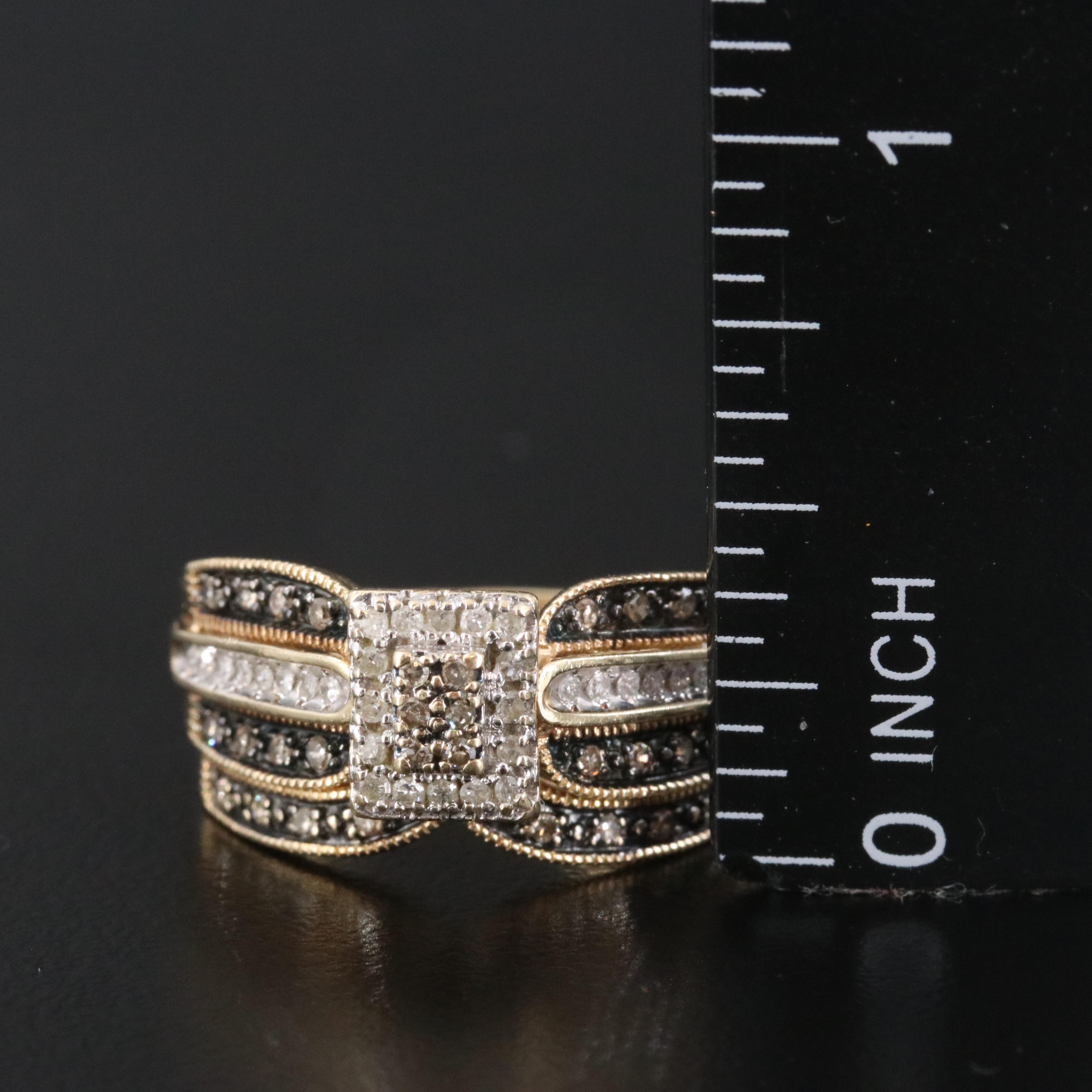 10K Morganite and Diamond Ring Collection Featuring Rose Gold