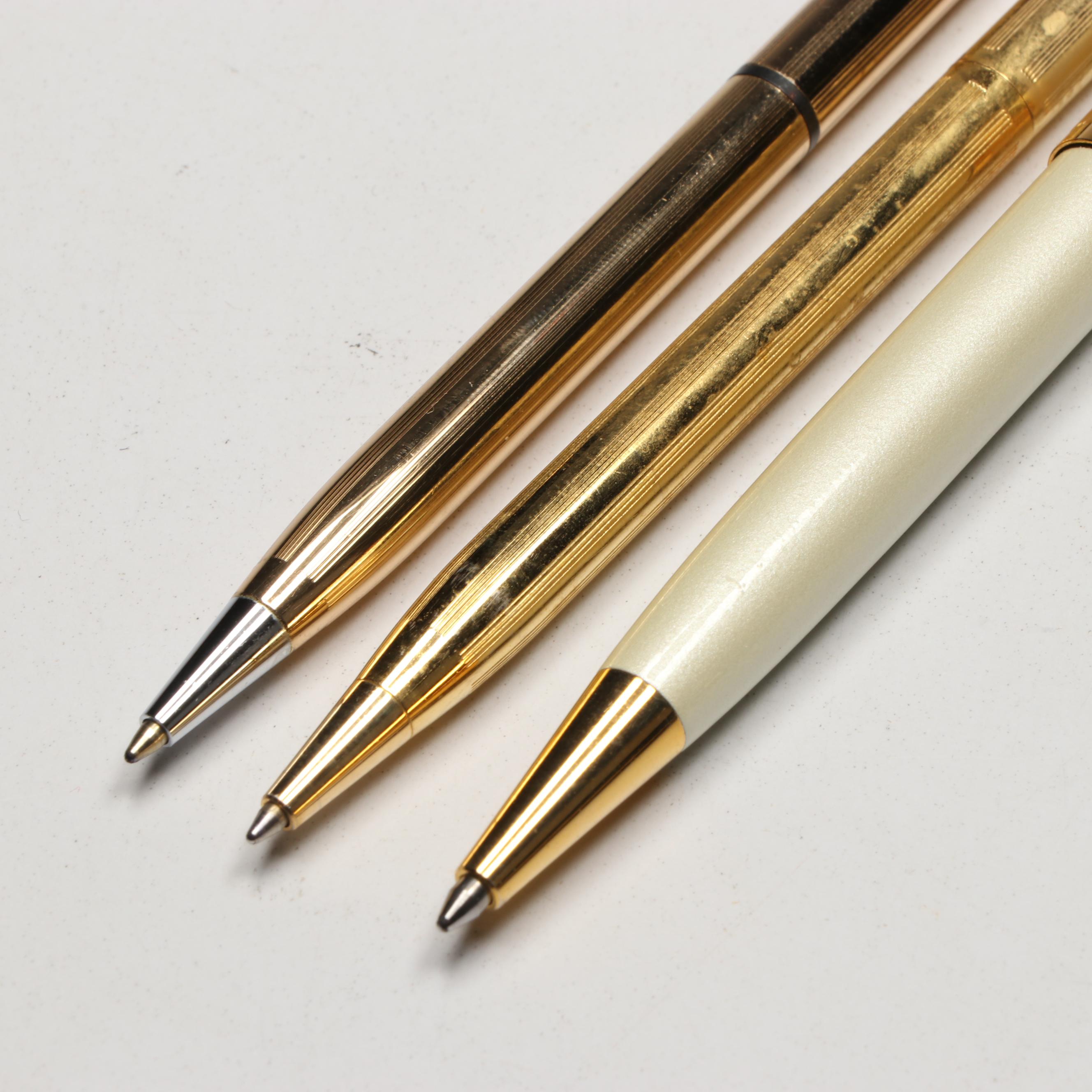 Marble Pen Holders, Benchmark Marble Desk Clock, and More Office Accessories