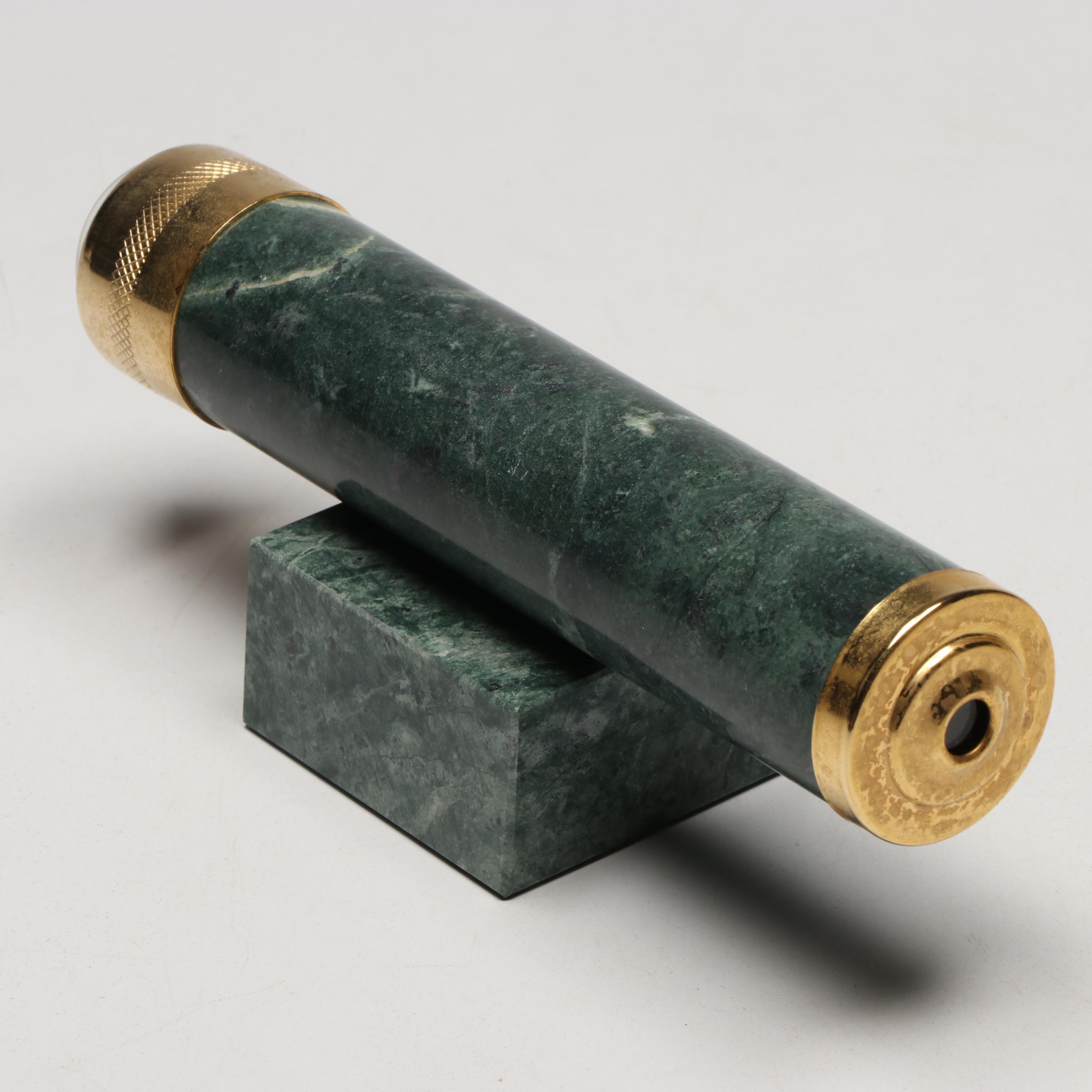 Marble Pen Holders, Benchmark Marble Desk Clock, and More Office Accessories