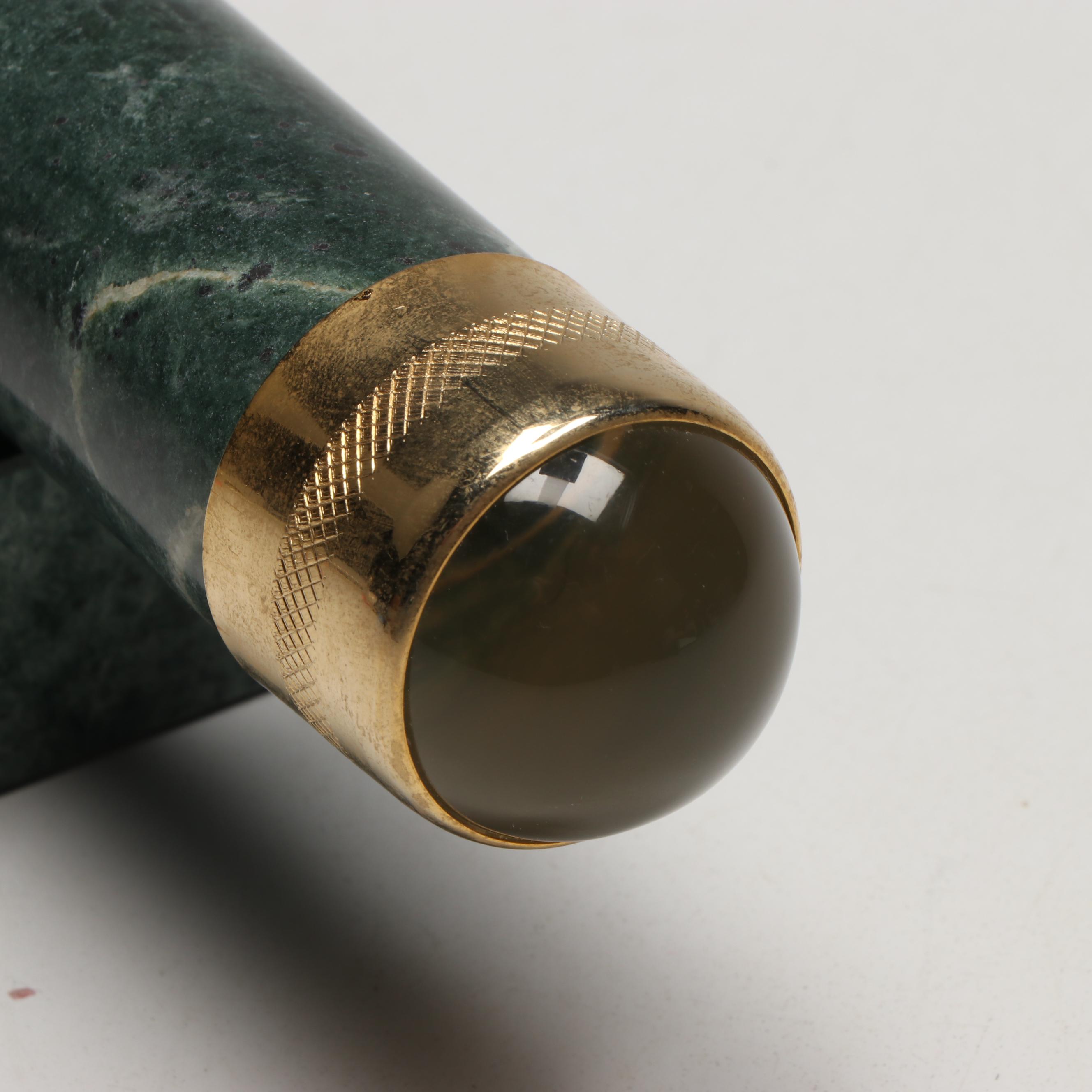 Marble Pen Holders, Benchmark Marble Desk Clock, and More Office Accessories