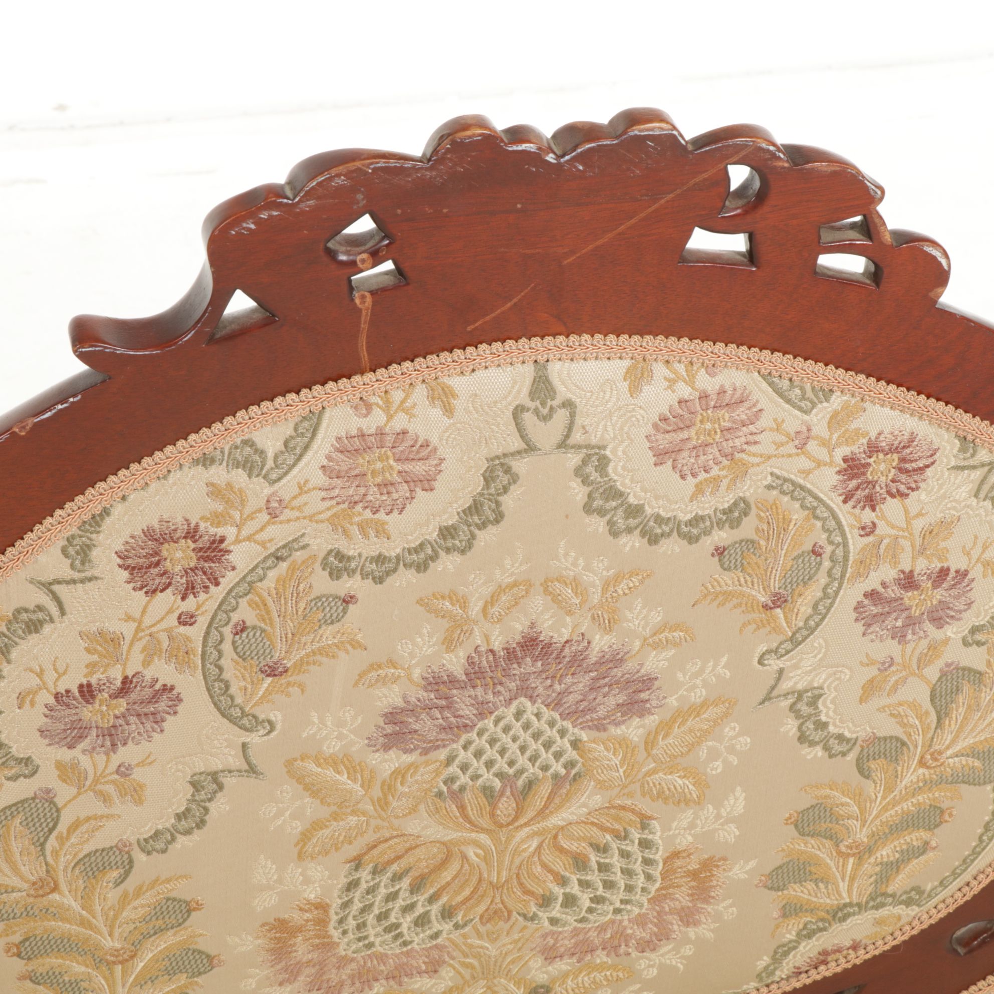 Victorian Style Carved Mahogany Sofa, Early to Mid-20th Century