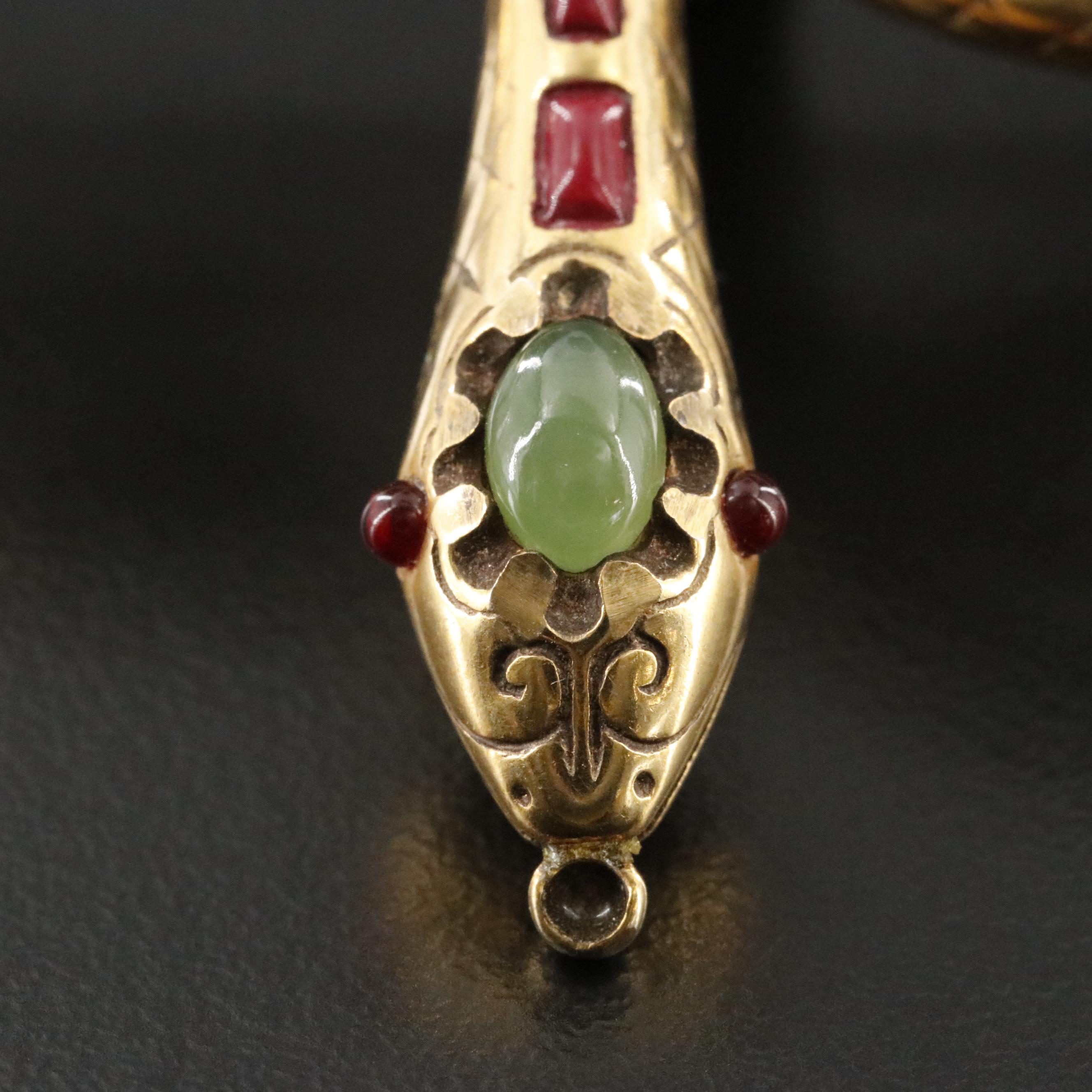 Metropolitan Museum of Art Serpentine Coiled Snake Brooch, 1985